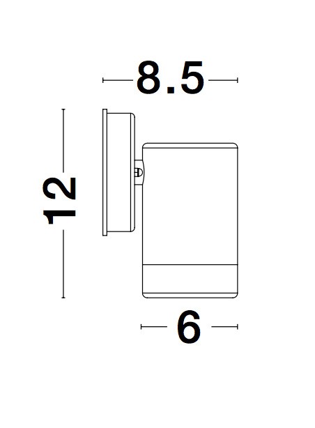 LIMBIO | W 8.5 H 12 D 6 cm | 10 W | IP44 | White | Polycarbonate