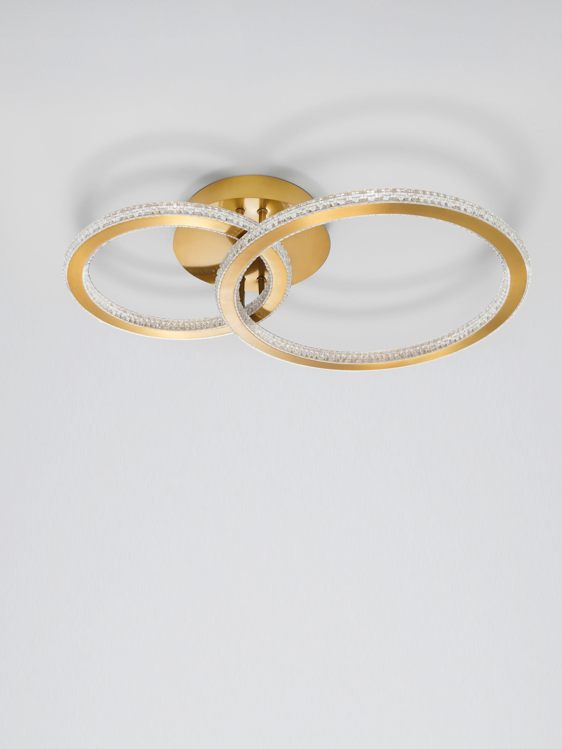 CILION | L 62 W 40 H 13 cm | 41 W | 3000 K | 2602 lm | IP20 | Gold | Aluminum/Acrylic