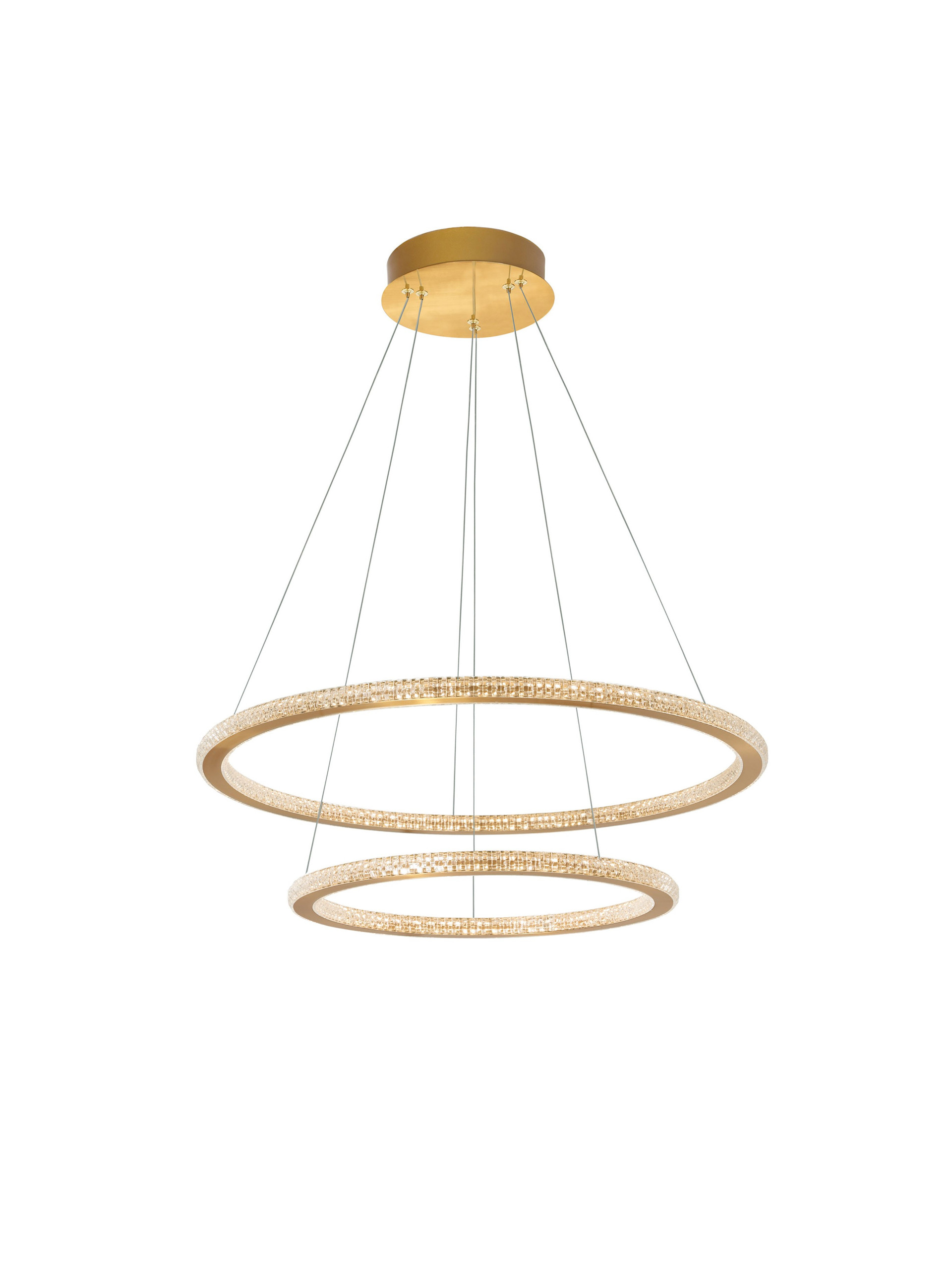 CILION | H 150 D 60 cm | 56 W | 3000 K | 3555 lm | IP20 | Gold | Aluminum/Acrylic