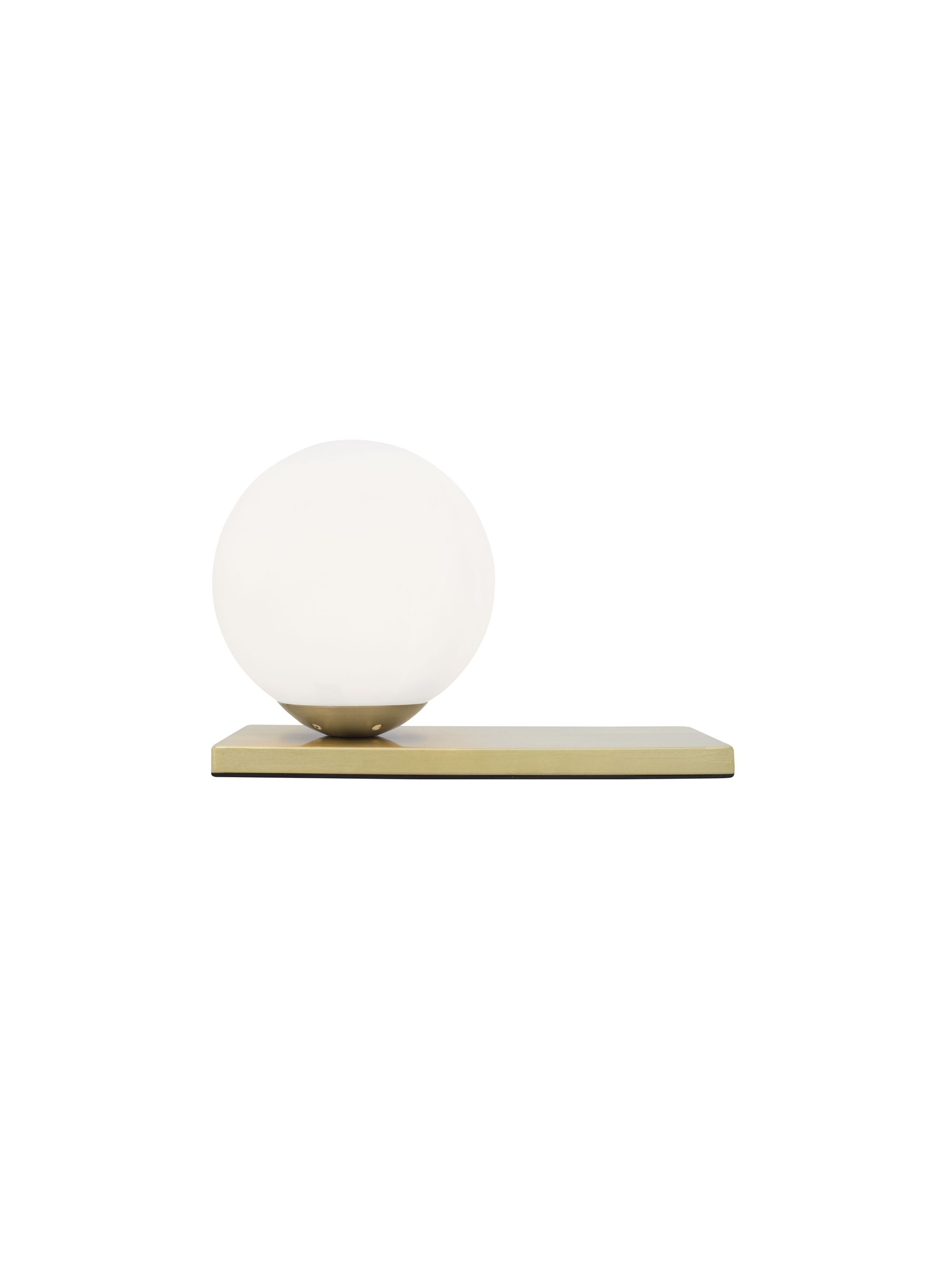 JULIET | L 26 W 10 H 16 cm | 5 W | IP20 | Black/White/Brass | Glass/Metal