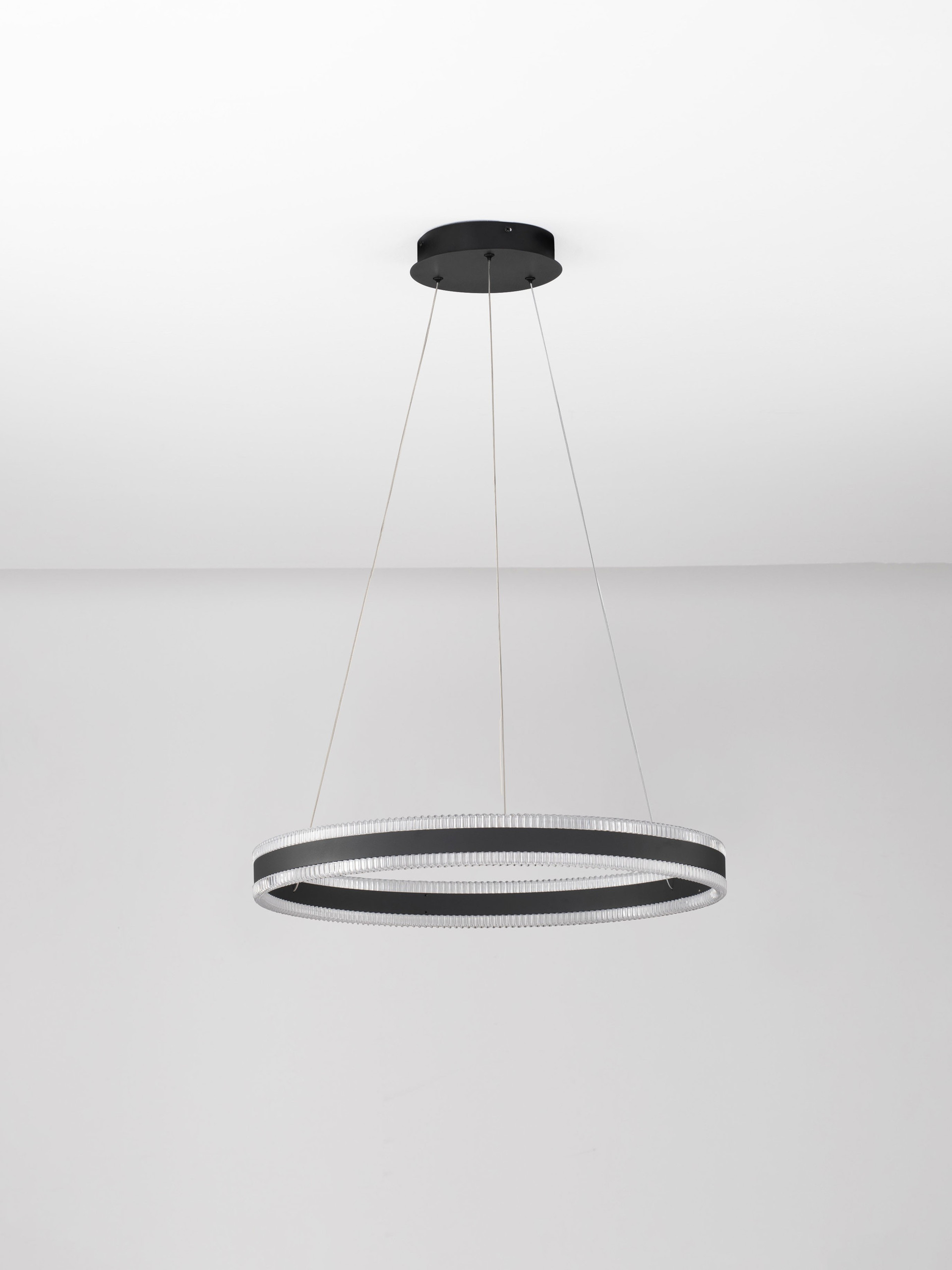 ALARO | H 120 D 60 cm | 46 W | 3000 K | 3067 lm | IP20 | Nero | Acciaio/Alluminio/Acrilico
