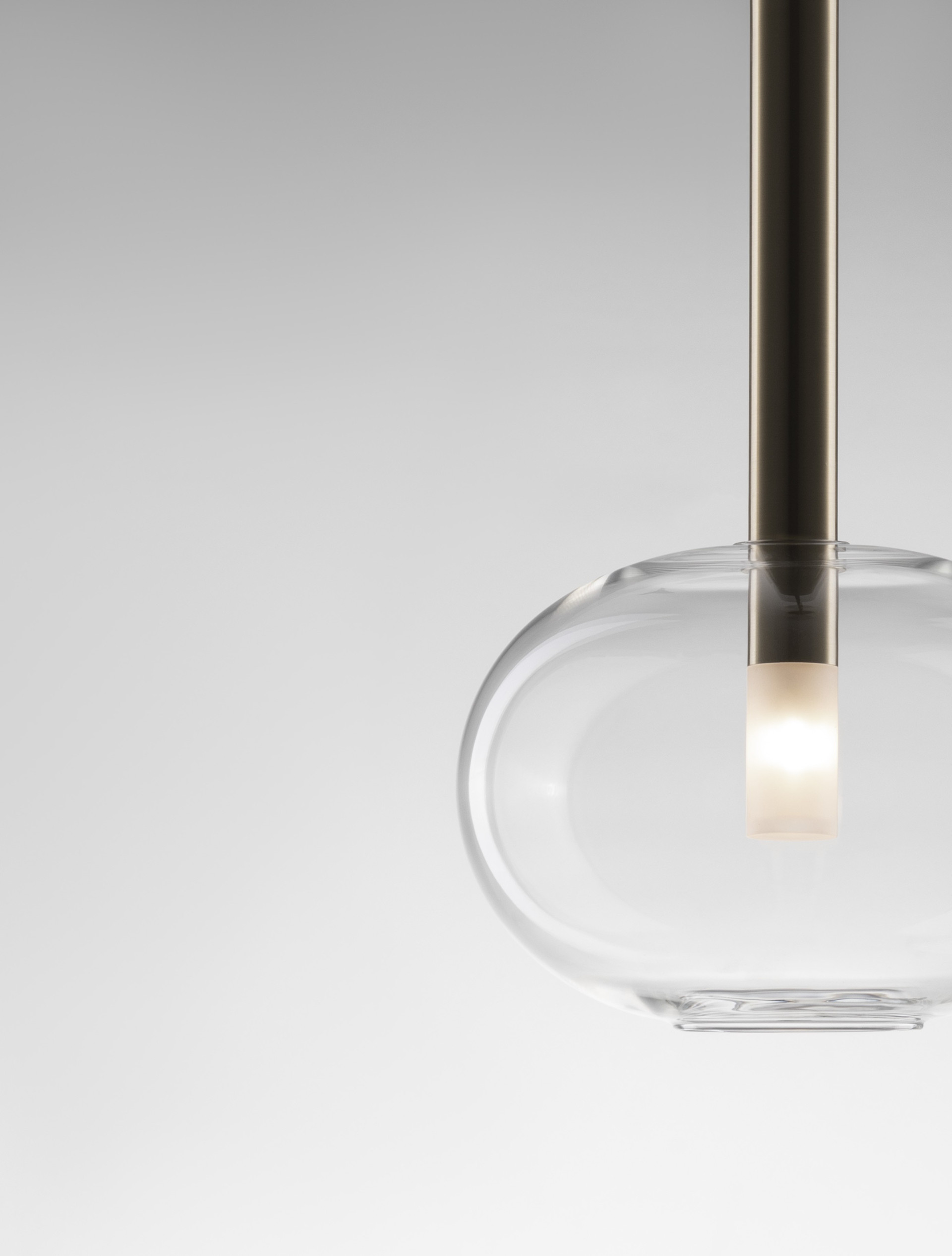 AMELIA | H 191 D 24 cm | 5 W | IP20 | Gold | Glass/Metal