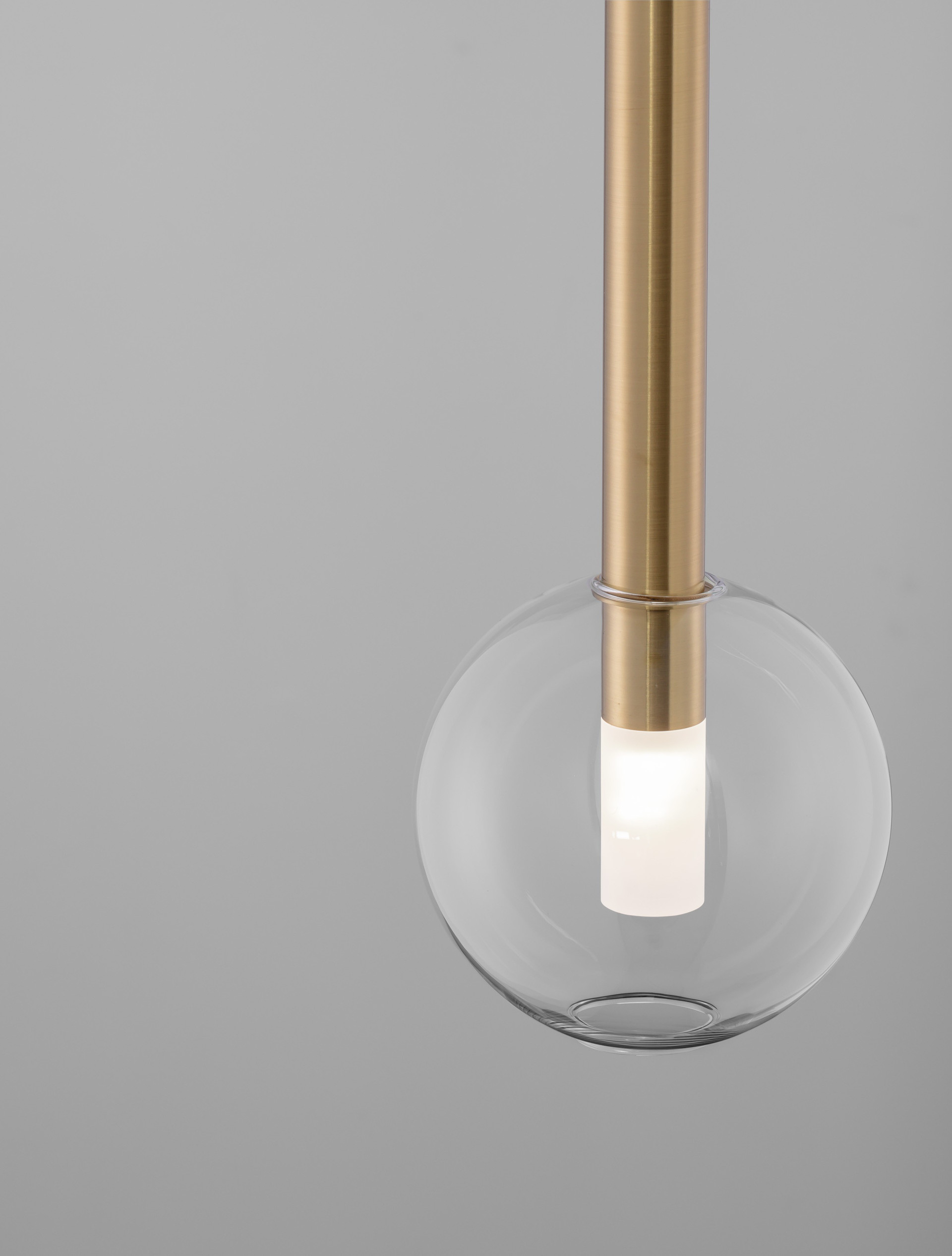 AMELIA | H 150 D 15 cm | 5 W | IP20 | Gold/Clear | Glass/Metal
