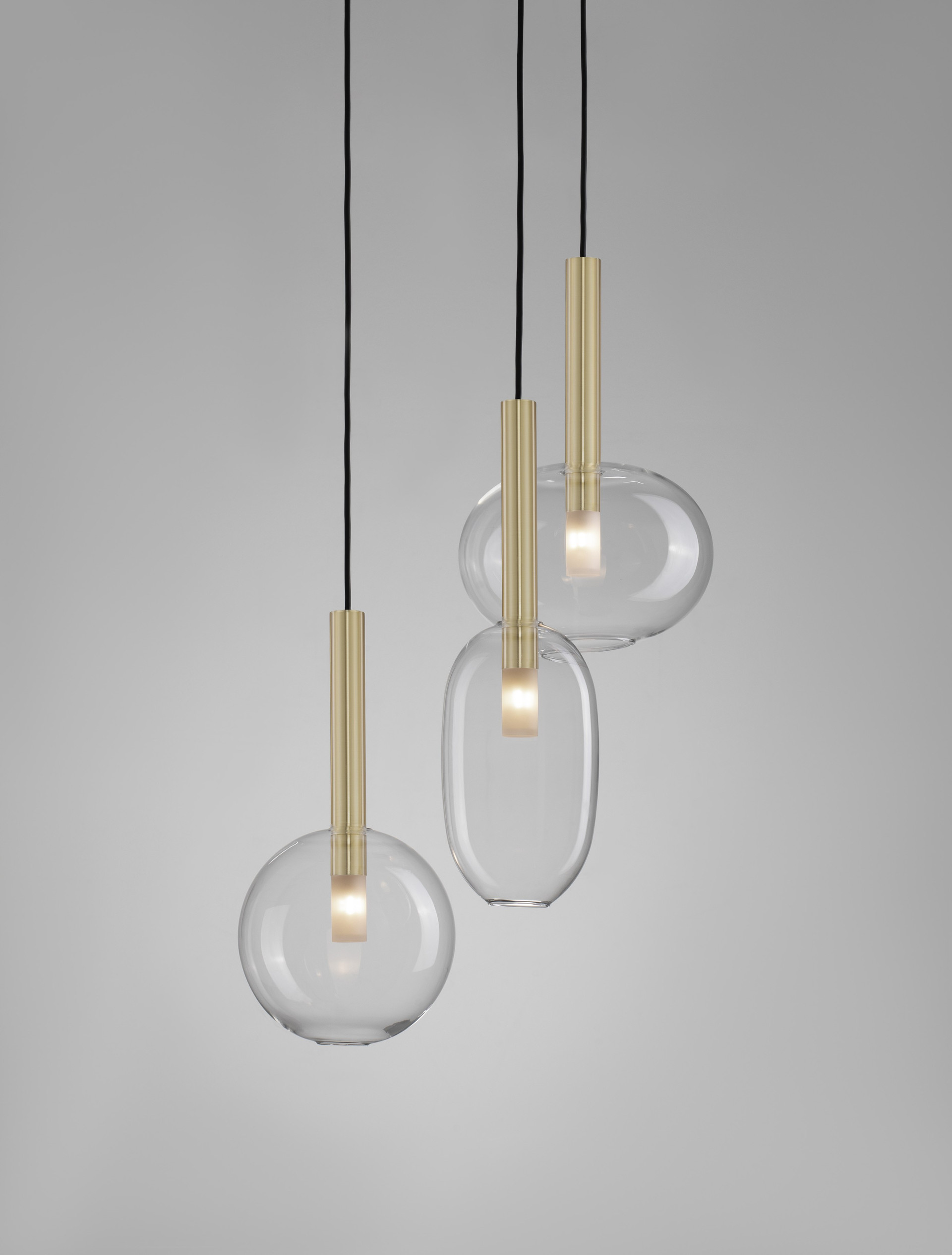AMELIA | H 191 D 50 cm | 15 W | IP20 | Gold | Glass/Metal