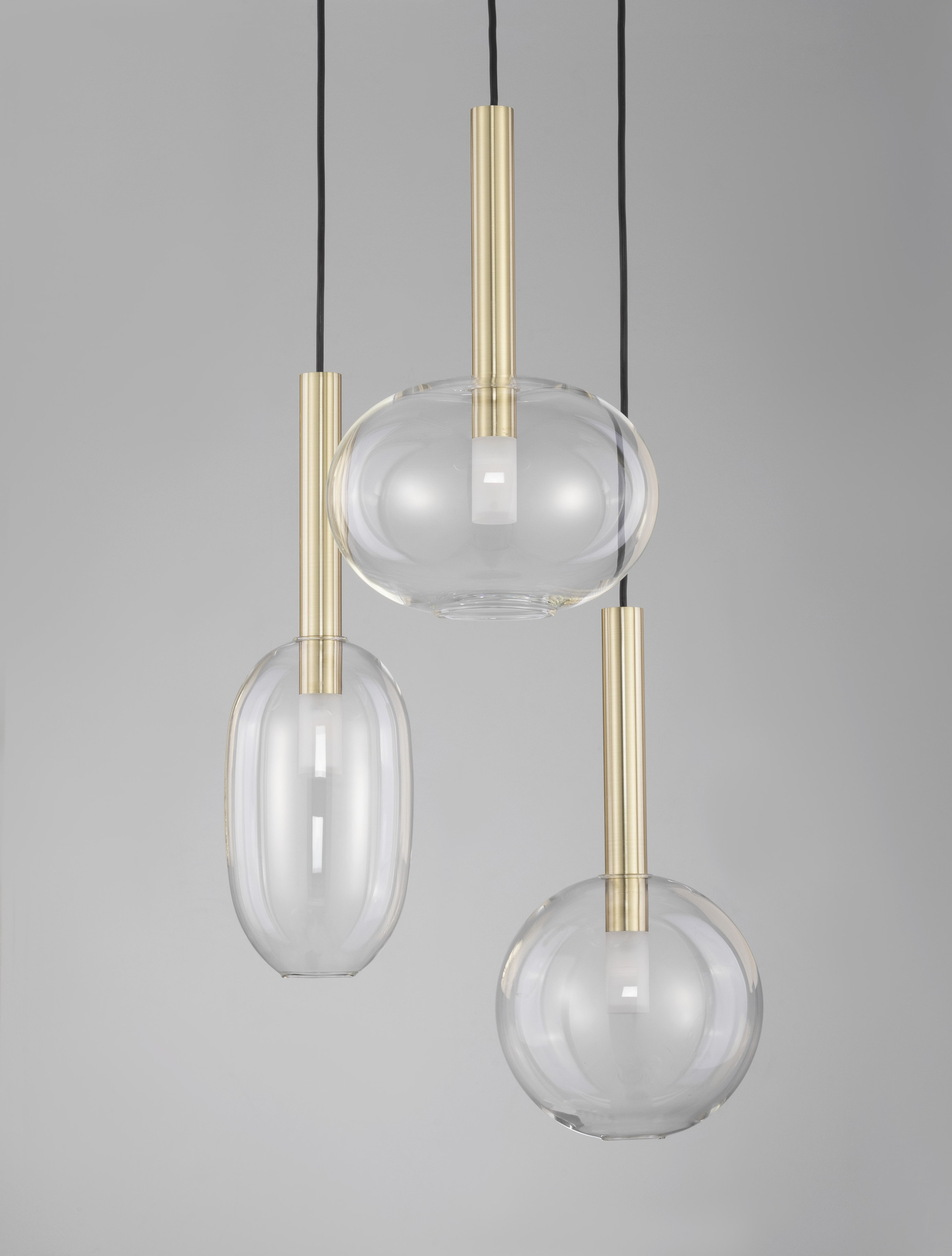 AMELIA | H 191 D 50 cm | 15 W | IP20 | Gold | Glass/Metal