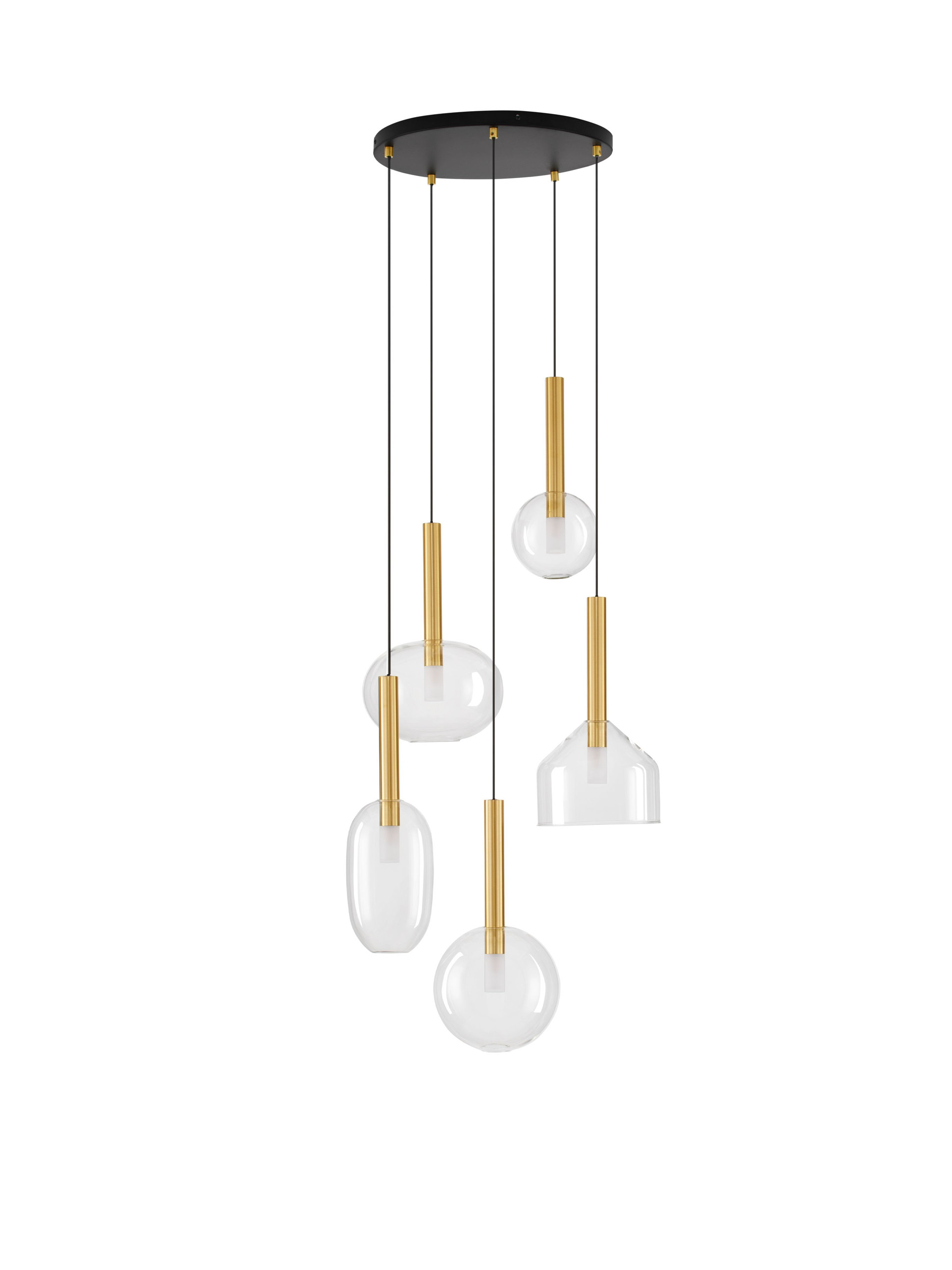 AMELIA | H 191 D 60 cm | 25 W | IP20 | Gold | Glass/Metal