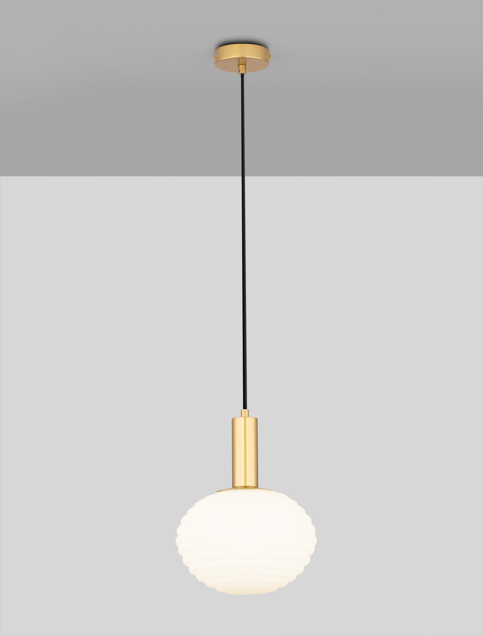 ALLEN | H 120 D 24 cm | 12 W | IP20 | Gold | Glass/Metal