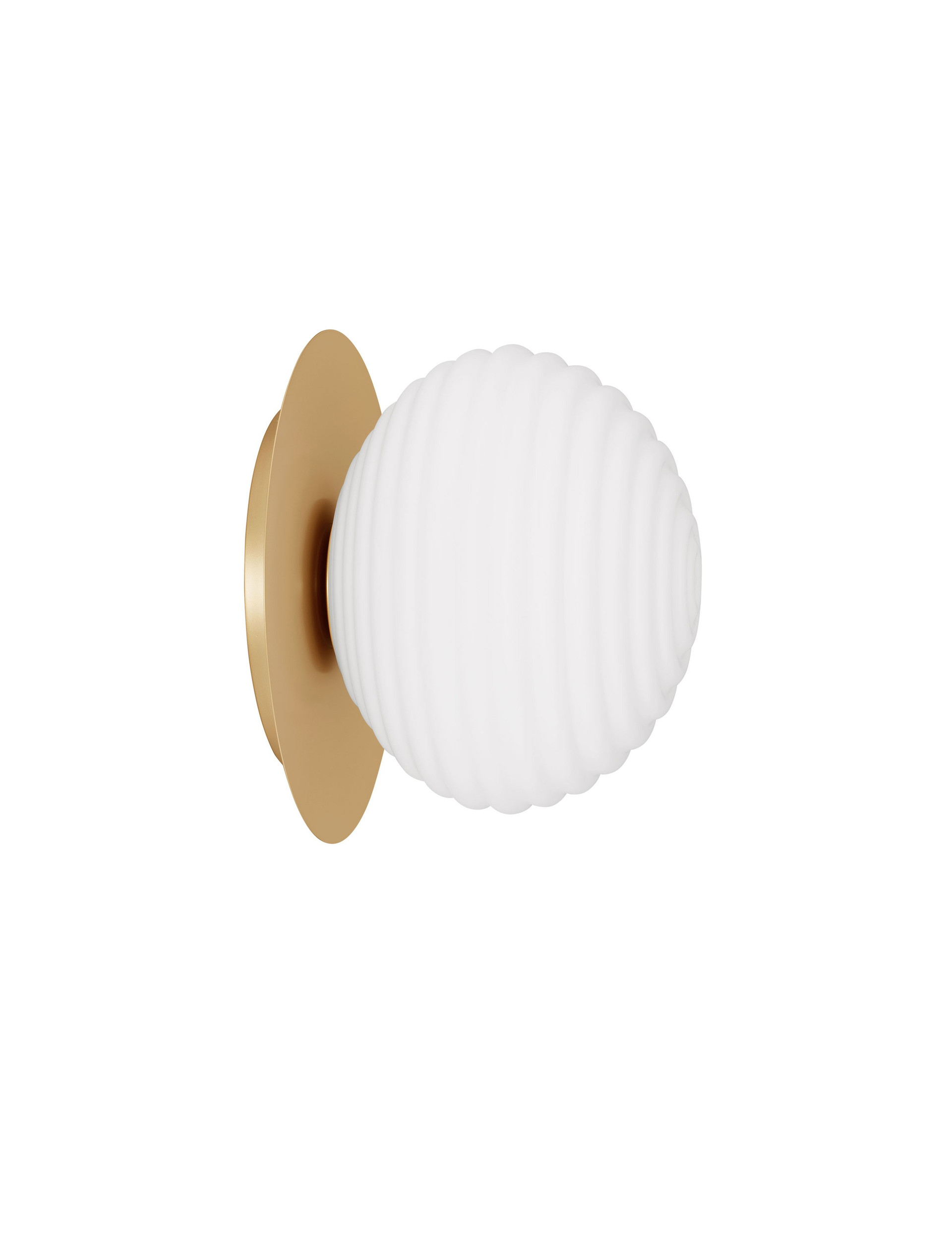 ALLEN | H 28 D 35 cm | 12 W | IP20 | White/Gold | Glass/Metal