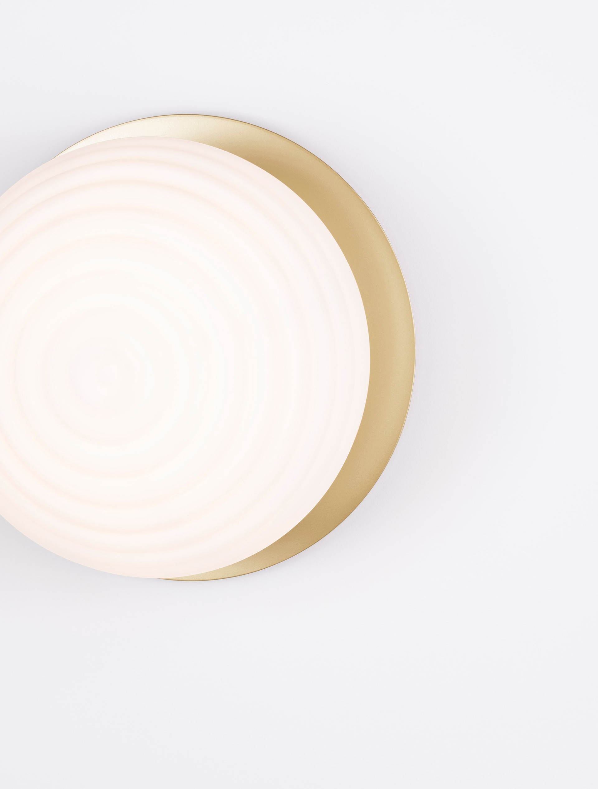 ALLEN | H 28 D 35 cm | 12 W | IP20 | White/Gold | Glass/Metal