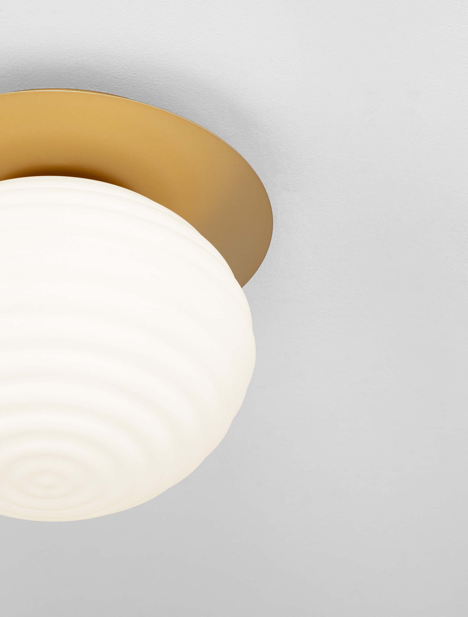 ALLEN | H 21.5 D 26 cm | 12 W | IP20 | White/Gold | Glass/Metal