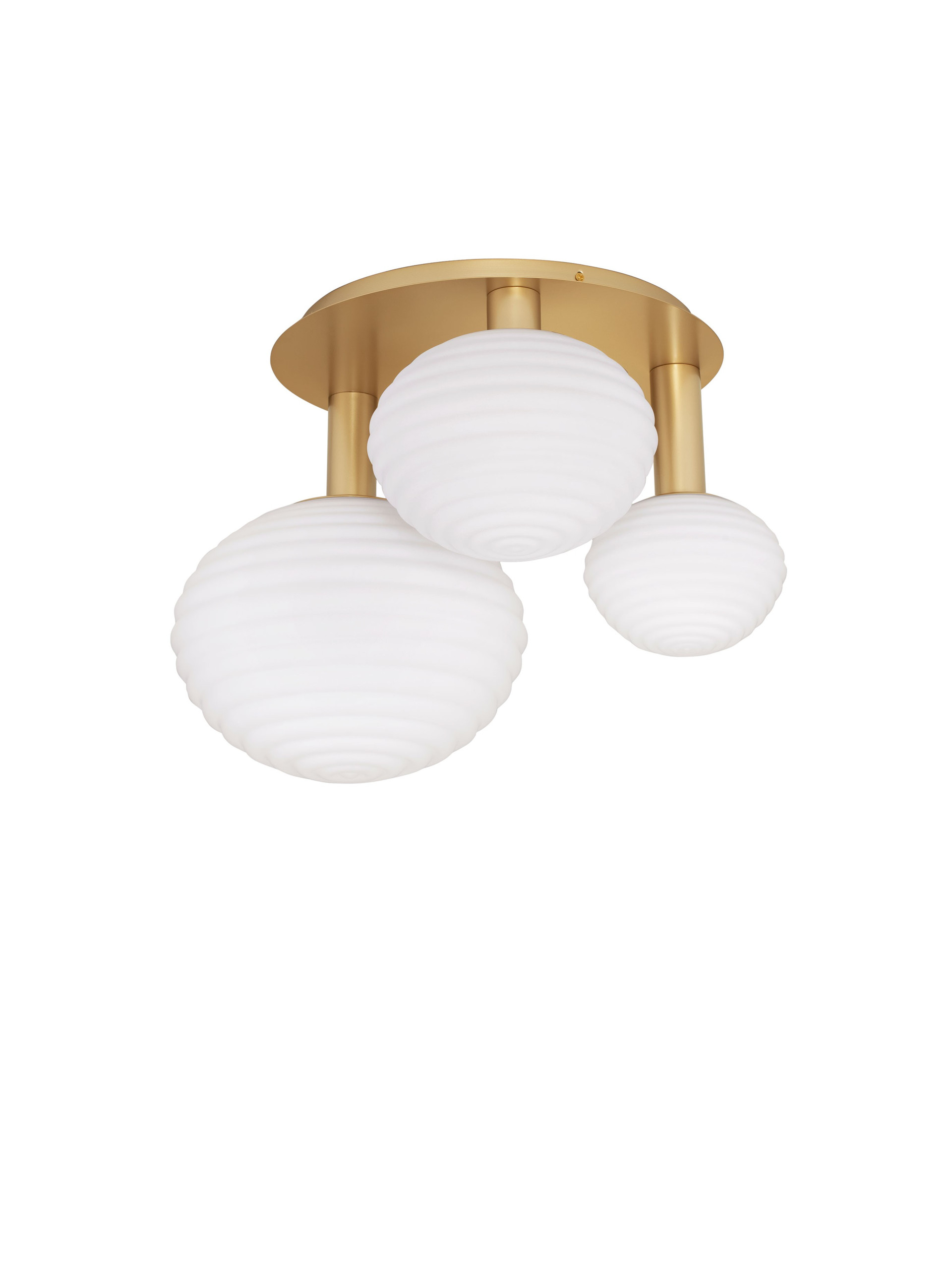 ALLEN | L 53.5 W 48 H 39 cm | 29 W | IP20 | White/Gold | Glass/Metal