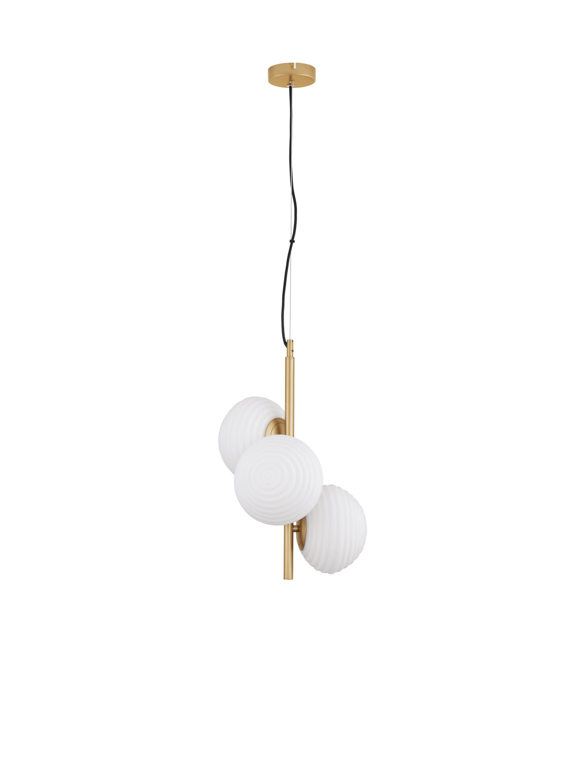 ALLEN | H 120 D 32.5 cm | 15 W | IP20 | White/Gold | Glass/Metal