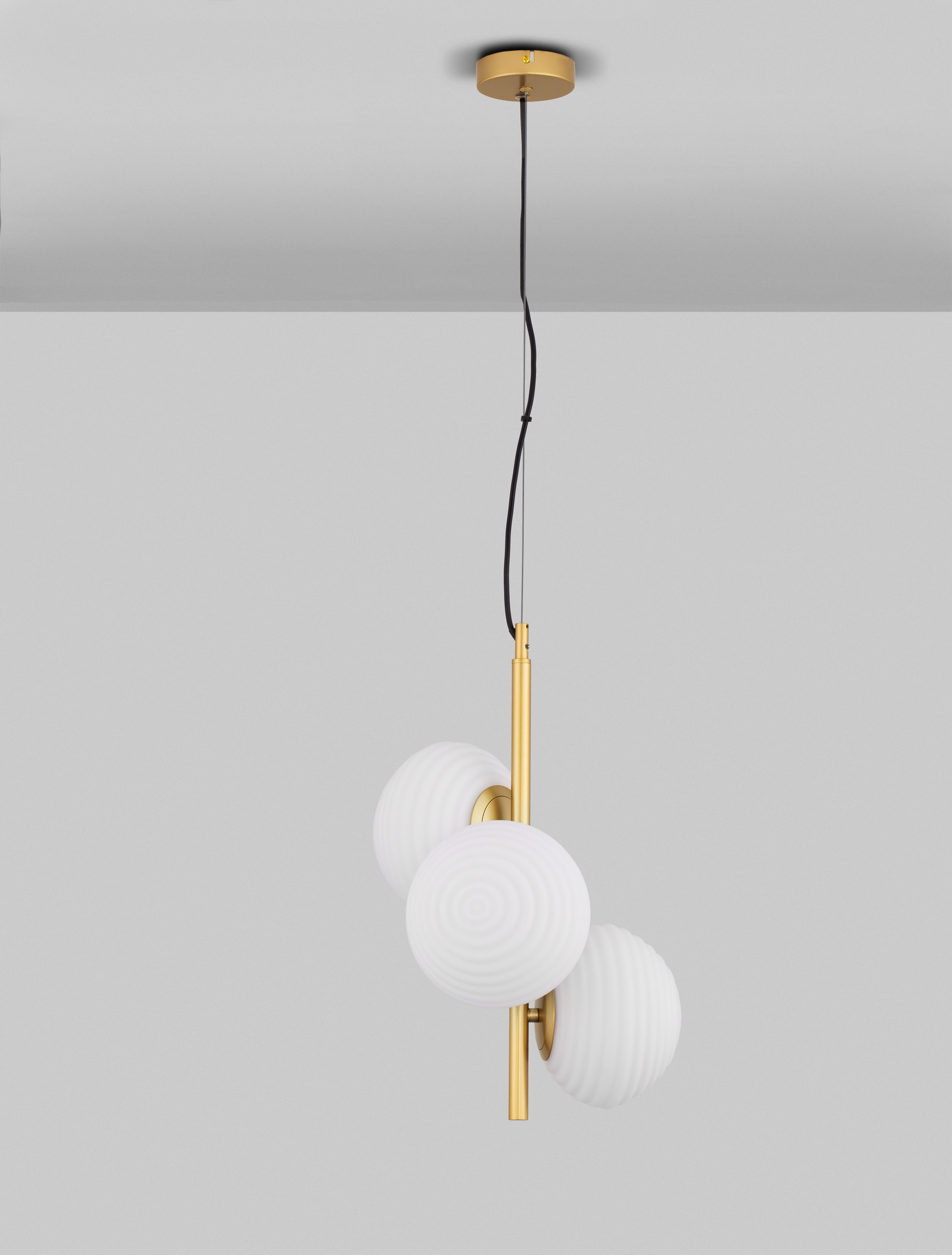 ALLEN | H 120 D 32.5 cm | 15 W | IP20 | White/Gold | Glass/Metal