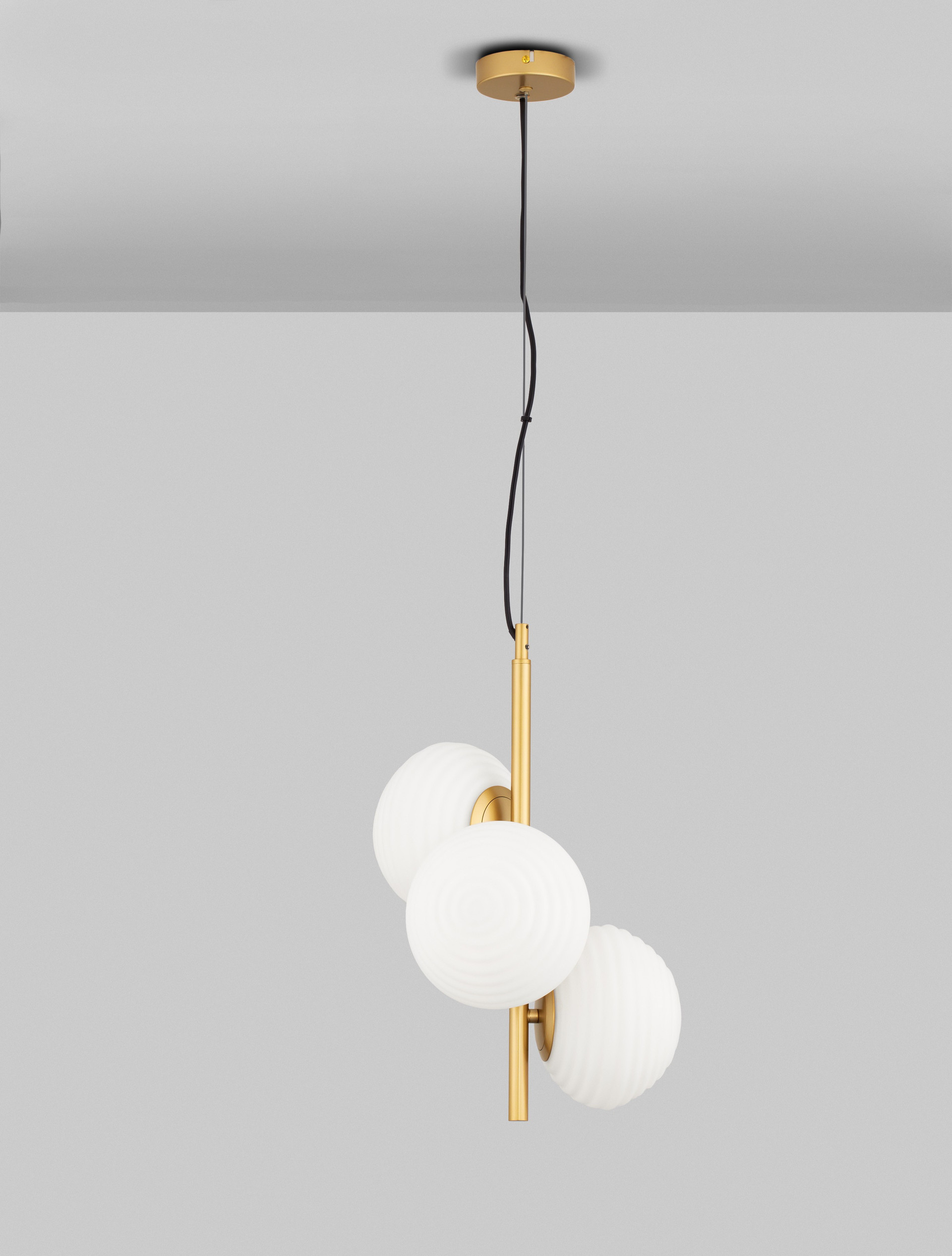 ALLEN | H 120 D 32.5 cm | 15 W | IP20 | White/Gold | Glass/Metal