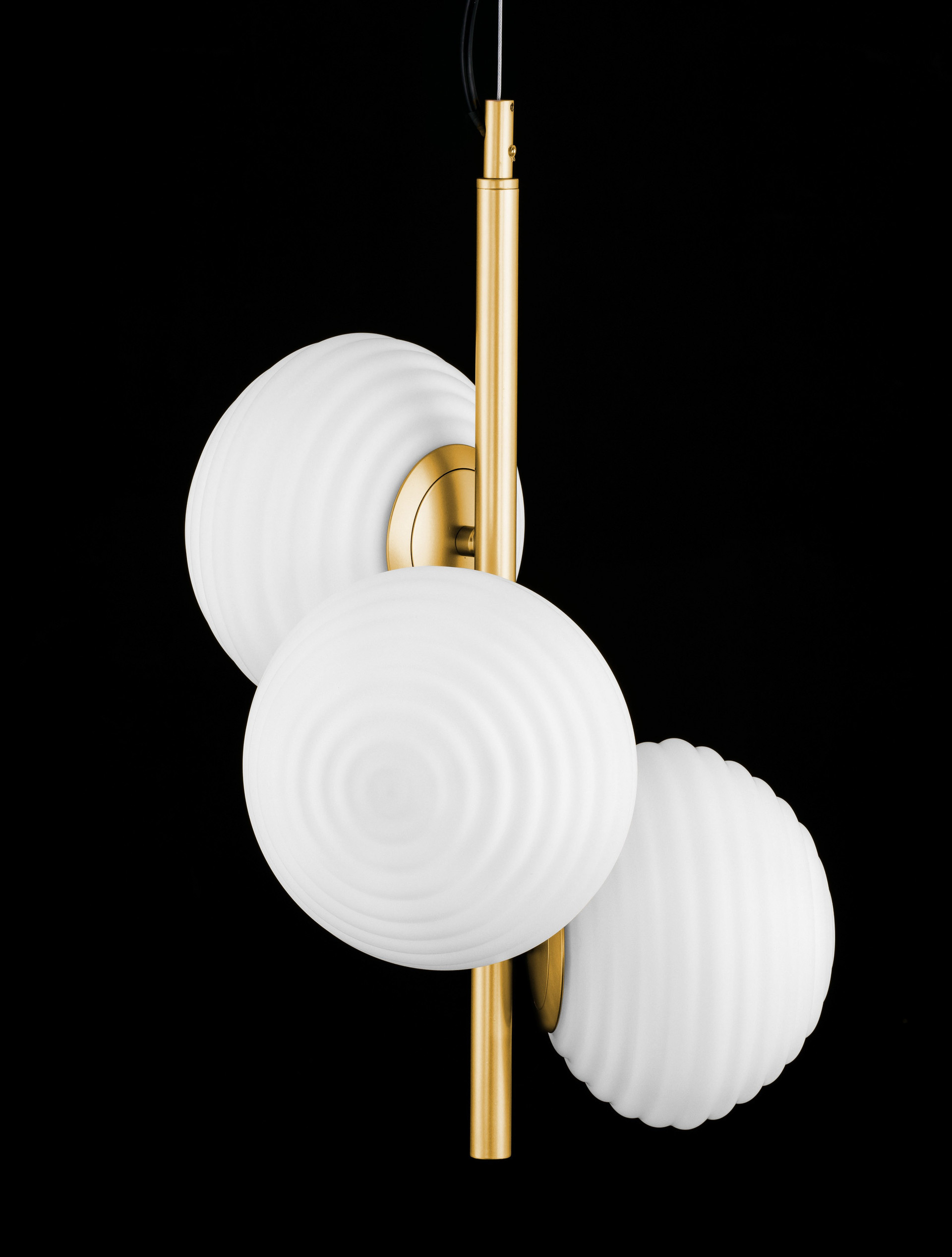 ALLEN | H 120 D 32.5 cm | 15 W | IP20 | White/Gold | Glass/Metal