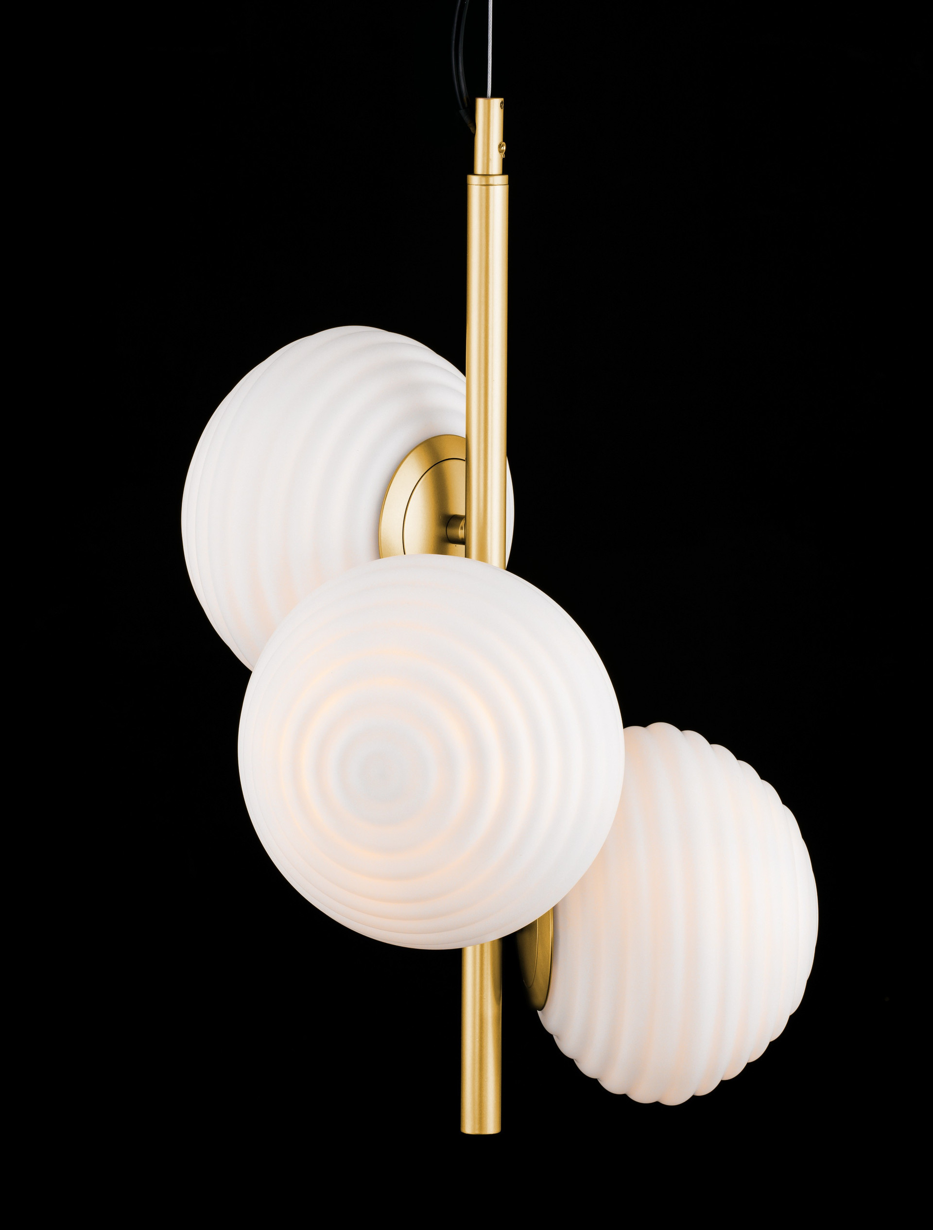 ALLEN | H 120 D 32.5 cm | 15 W | IP20 | White/Gold | Glass/Metal