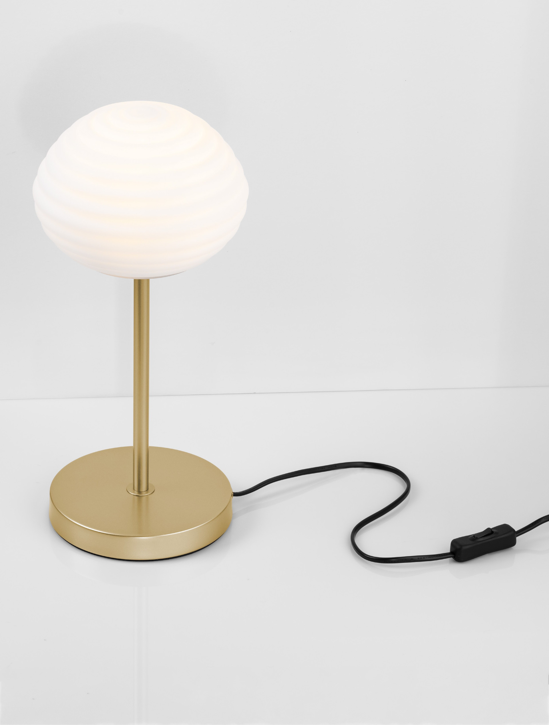 ALLEN | H 38 D 18 cm | 5 W | IP20 | Gold | Glass/Metal
