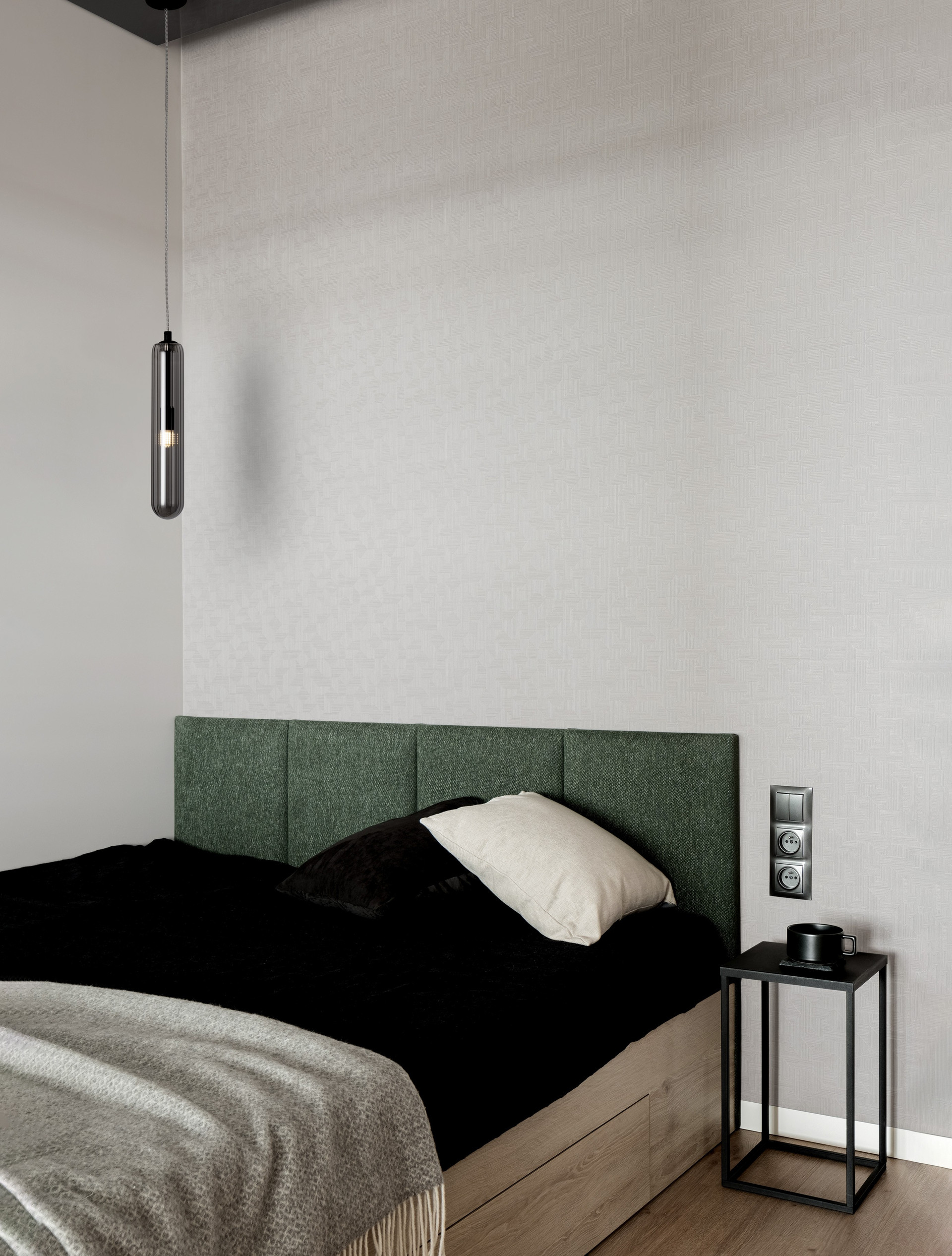 GUSTAVE | H 120 D 6 cm | 5 W | IP20 | Gray | Glass/Metal