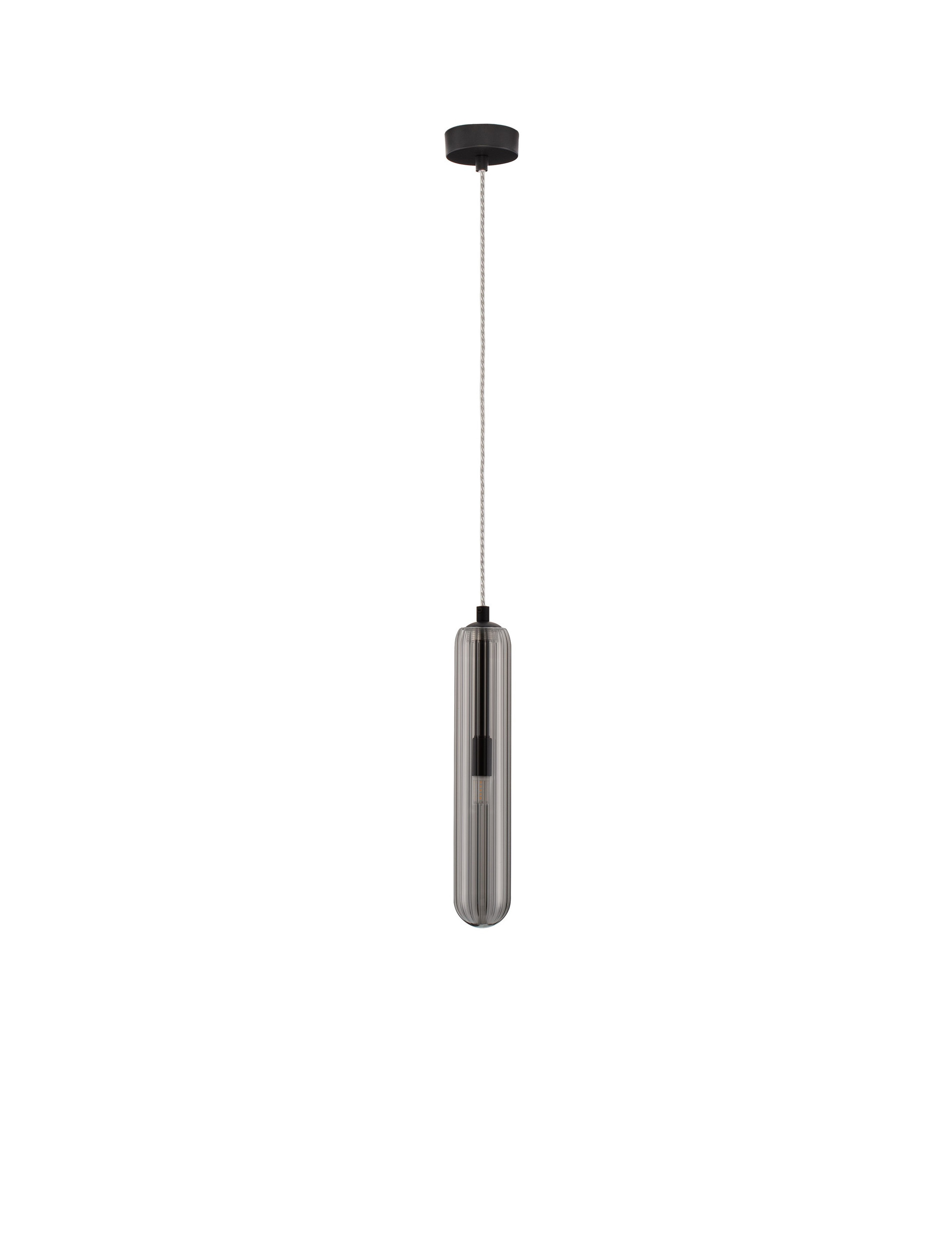 GUSTAVE | H 120 D 6 cm | 5 W | IP20 | Gray | Glass/Metal