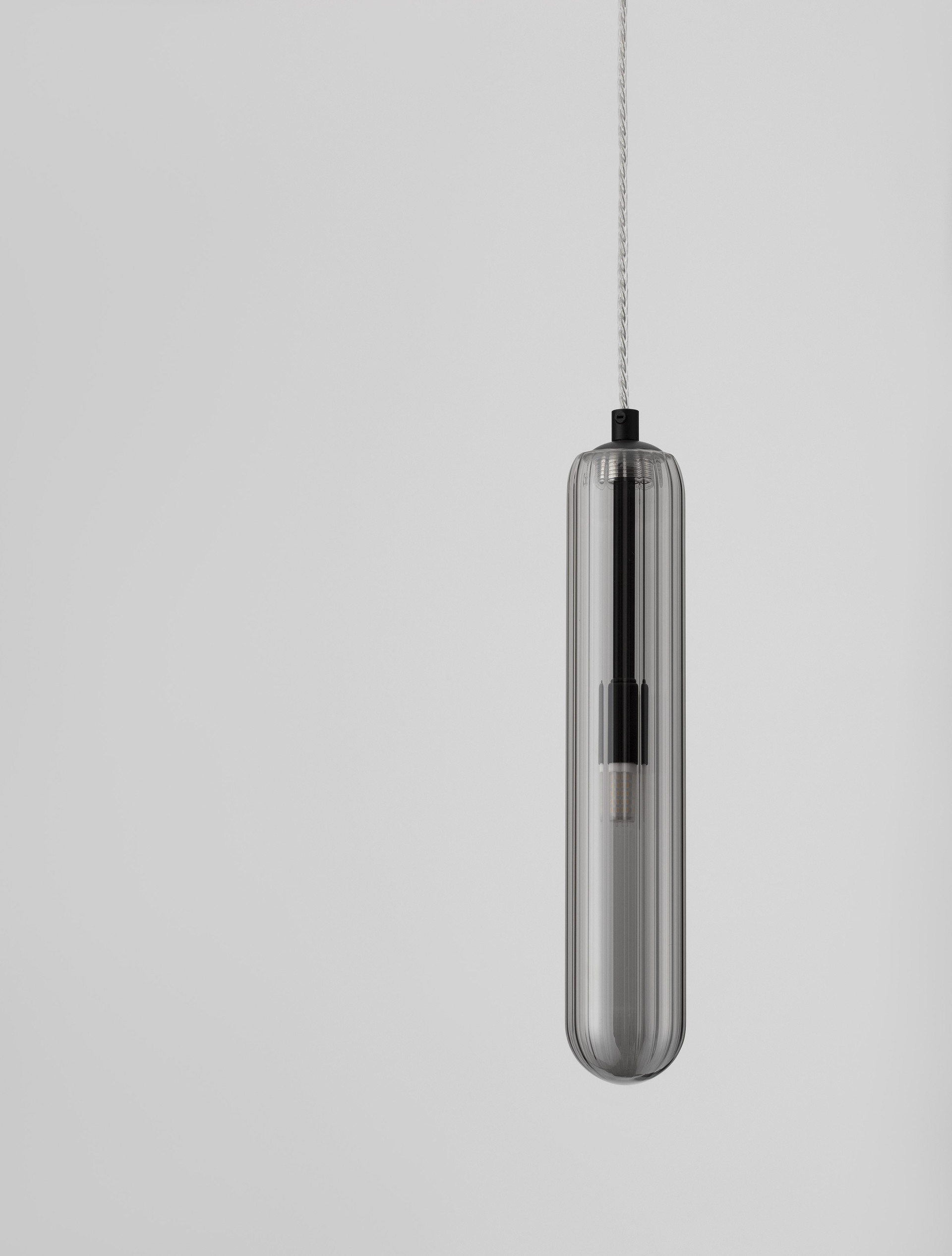 GUSTAVE | H 120 D 6 cm | 5 W | IP20 | Gray | Glass/Metal