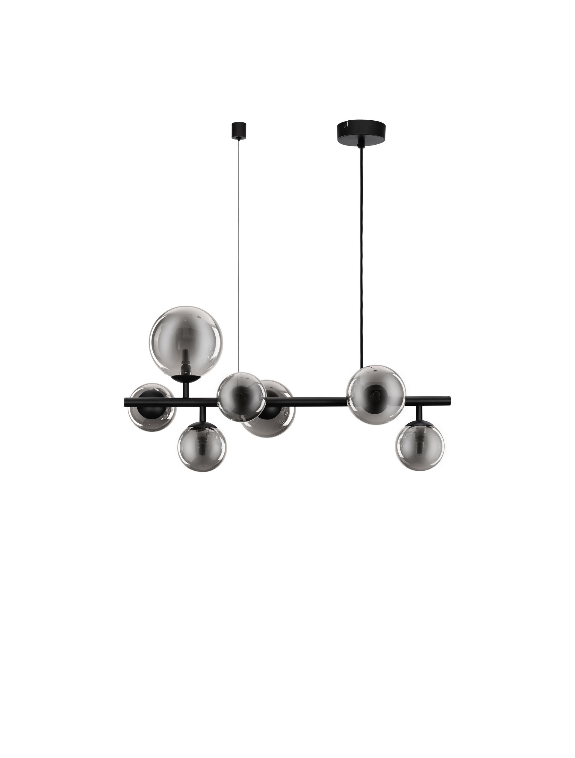 ODILLIA | L 65 W 29 H 120 cm | 35 W | IP20 | Negro/Smokey | Vidrio/Metal
