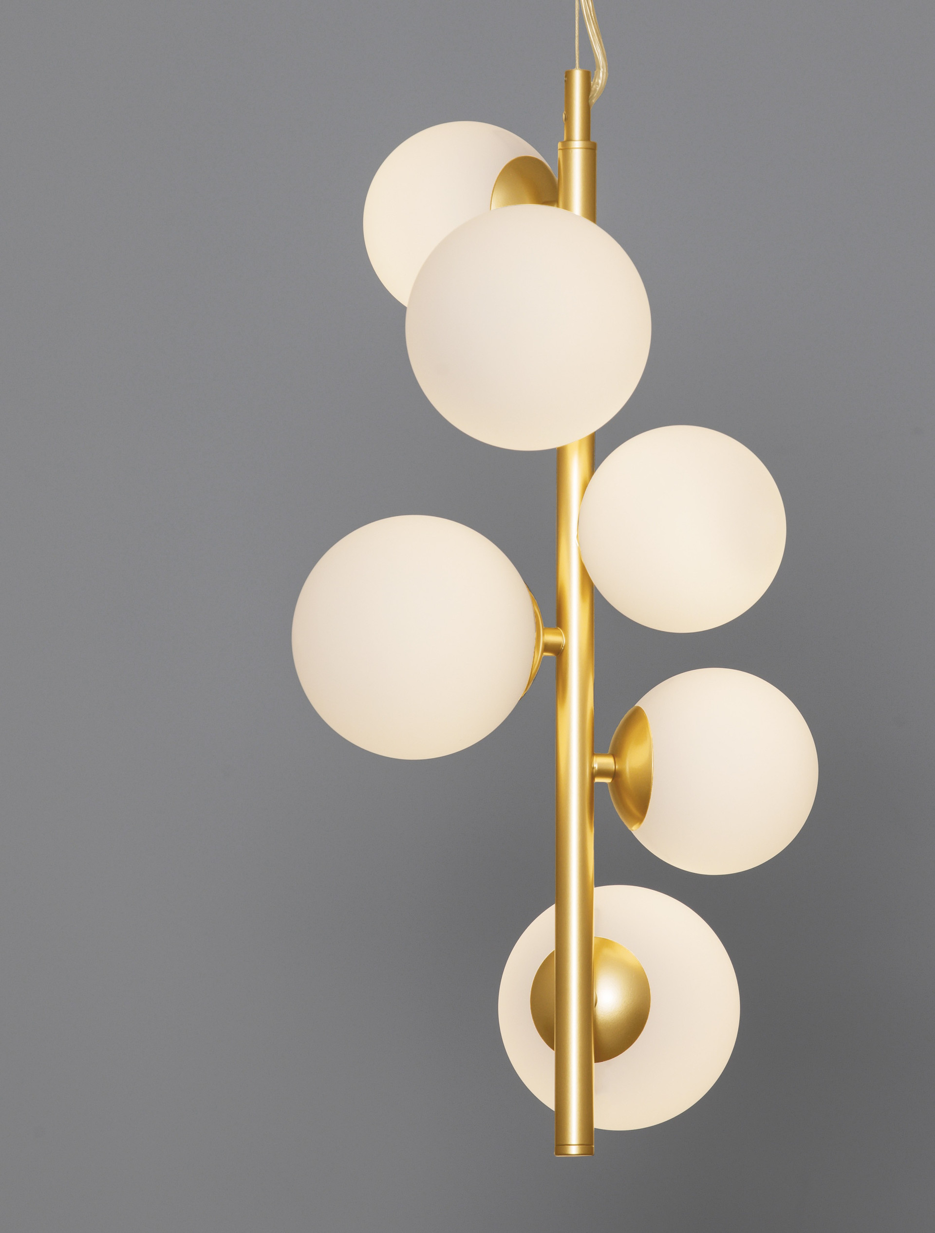 ODILLIA | L 28 W 23 H 120 cm | 30 W | IP20 | Λευκό/Χρυσός | Γυαλί/Μέταλλο