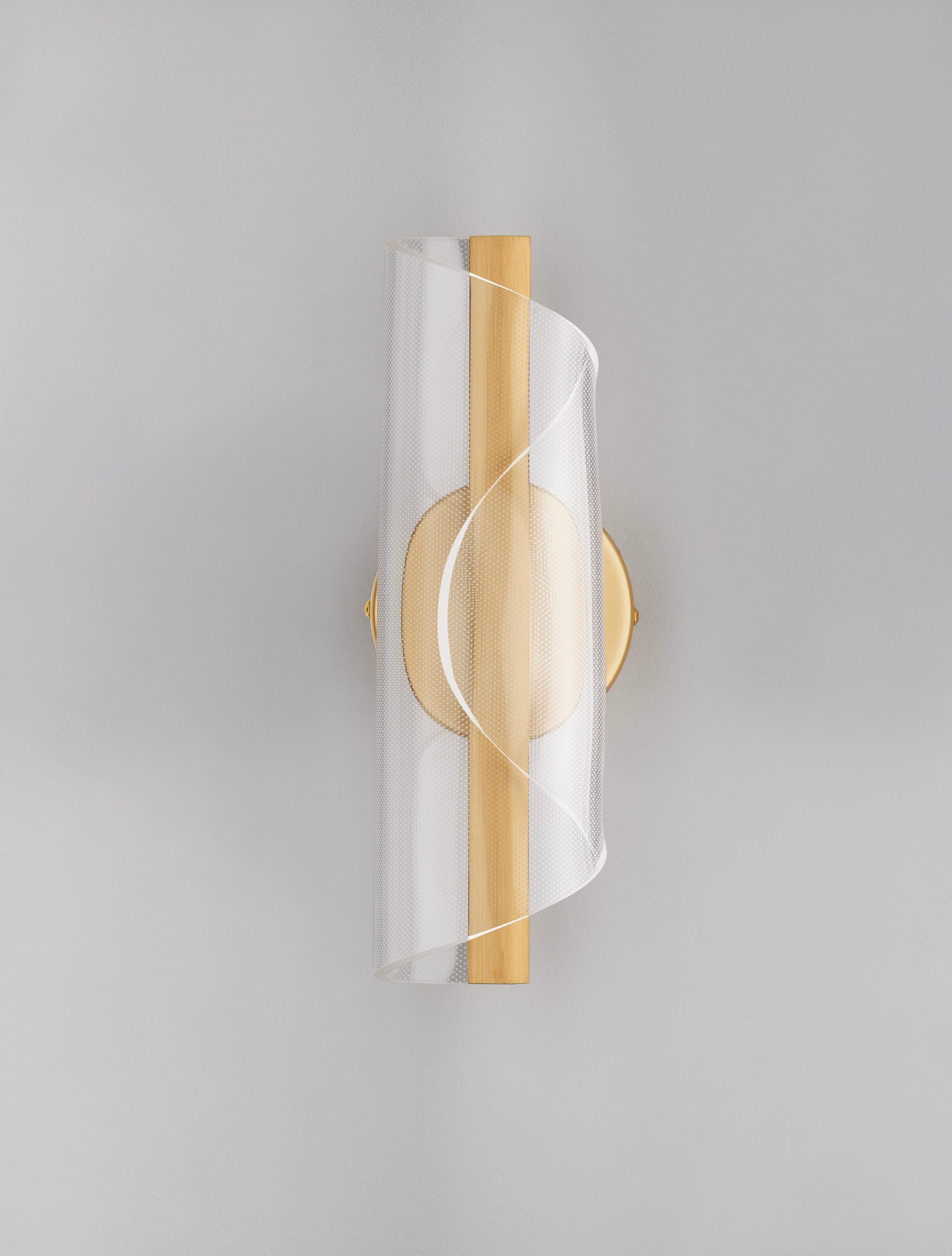 VALENTIN | L 11 W 13 H 31 cm | 9 W | 3000 K | 688 lm | IP20 | Oro | Alluminio/Acrilico