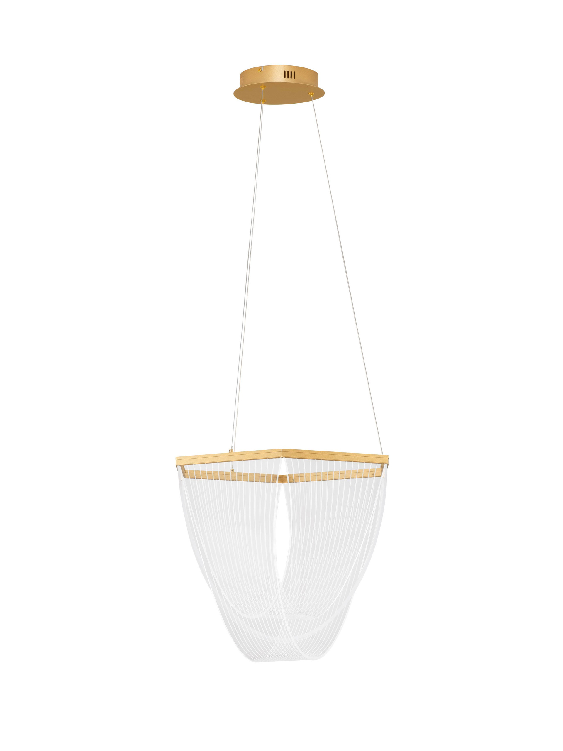 VALENTIN | H 120 D 52 cm | 35 W | 3000 K | 2995 lm | IP20 | Oro | Alluminio/Acrilico