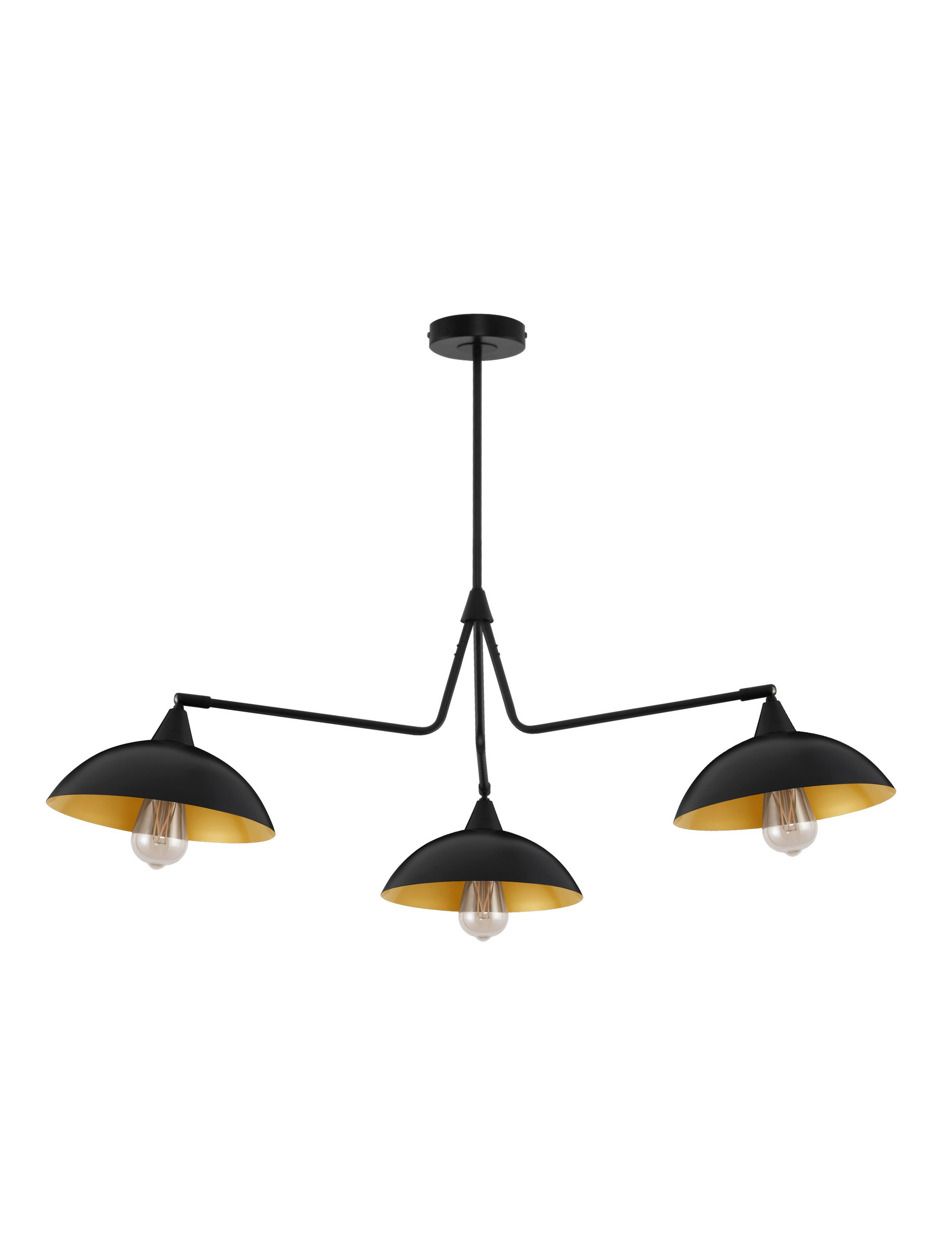 MIRBA | H 70 D 113 cm | 36 W | IP20 | Black/Gold | Metal