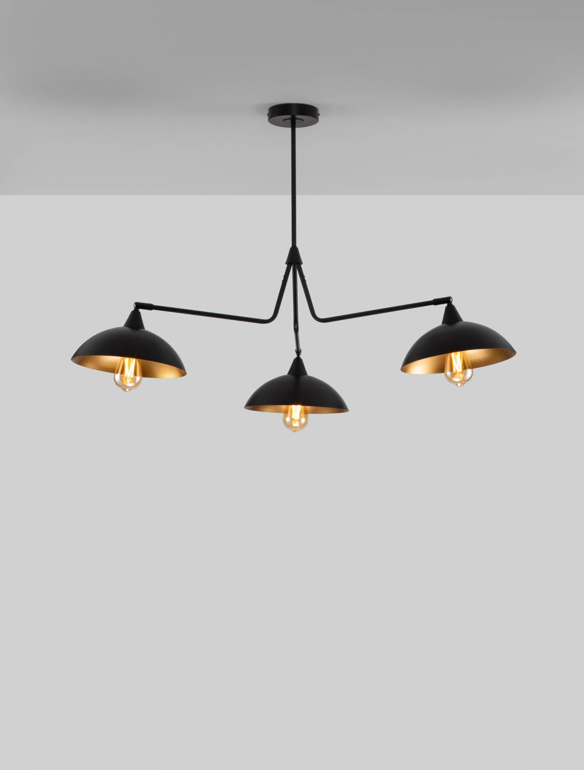 MIRBA | H 70 D 113 cm | 36 W | IP20 | Black/Gold | Metal