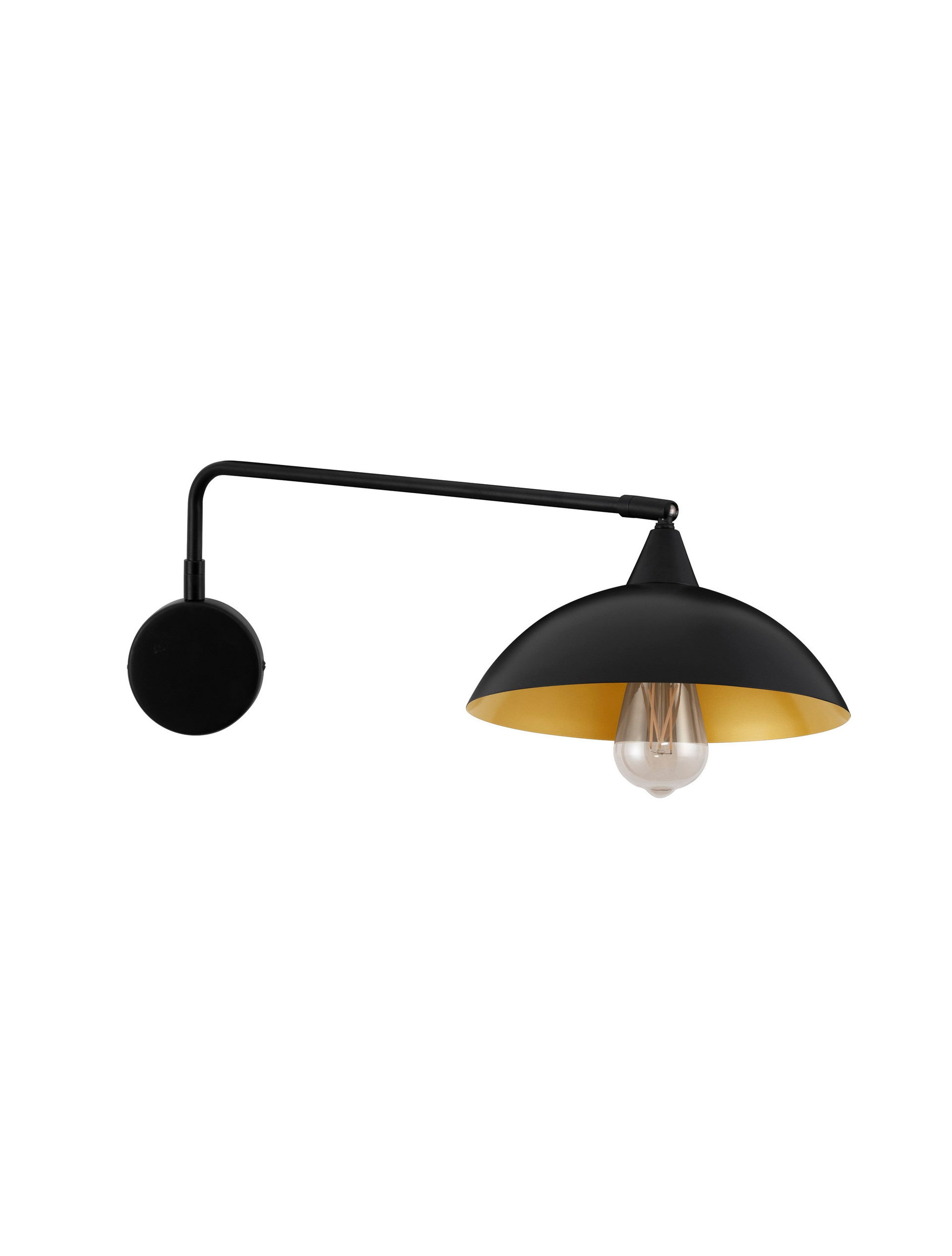 MIRBA | L 27 W 60 H 19 cm | 12 W | IP20 | Black/Gold | Metal