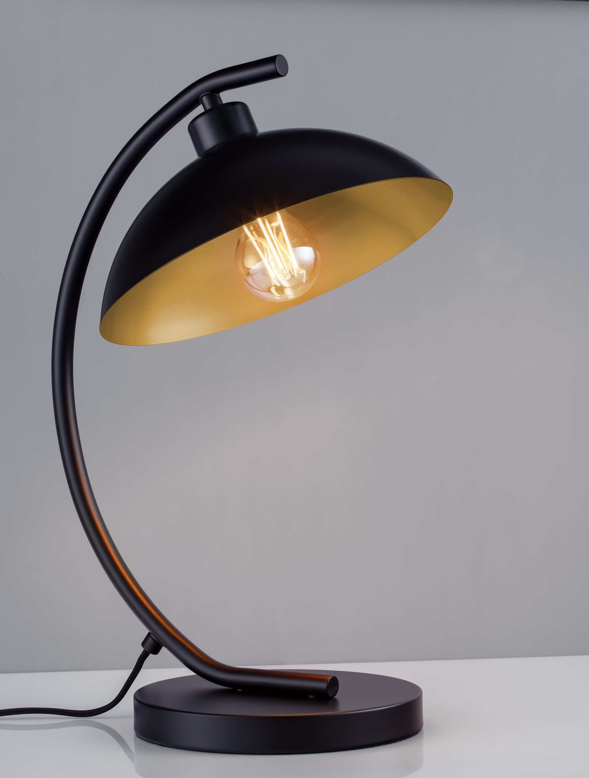 MIRBA | H 40 D 27 cm | 12 W | IP20 | Black/Gold | Metal