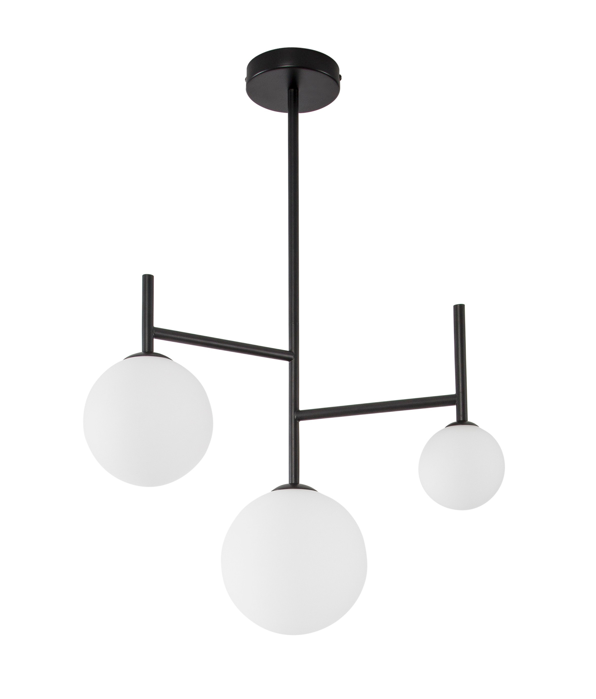 BLAKY | H 71 D 49 cm | 15 W | IP20 | Black/White | Glass/Aluminum