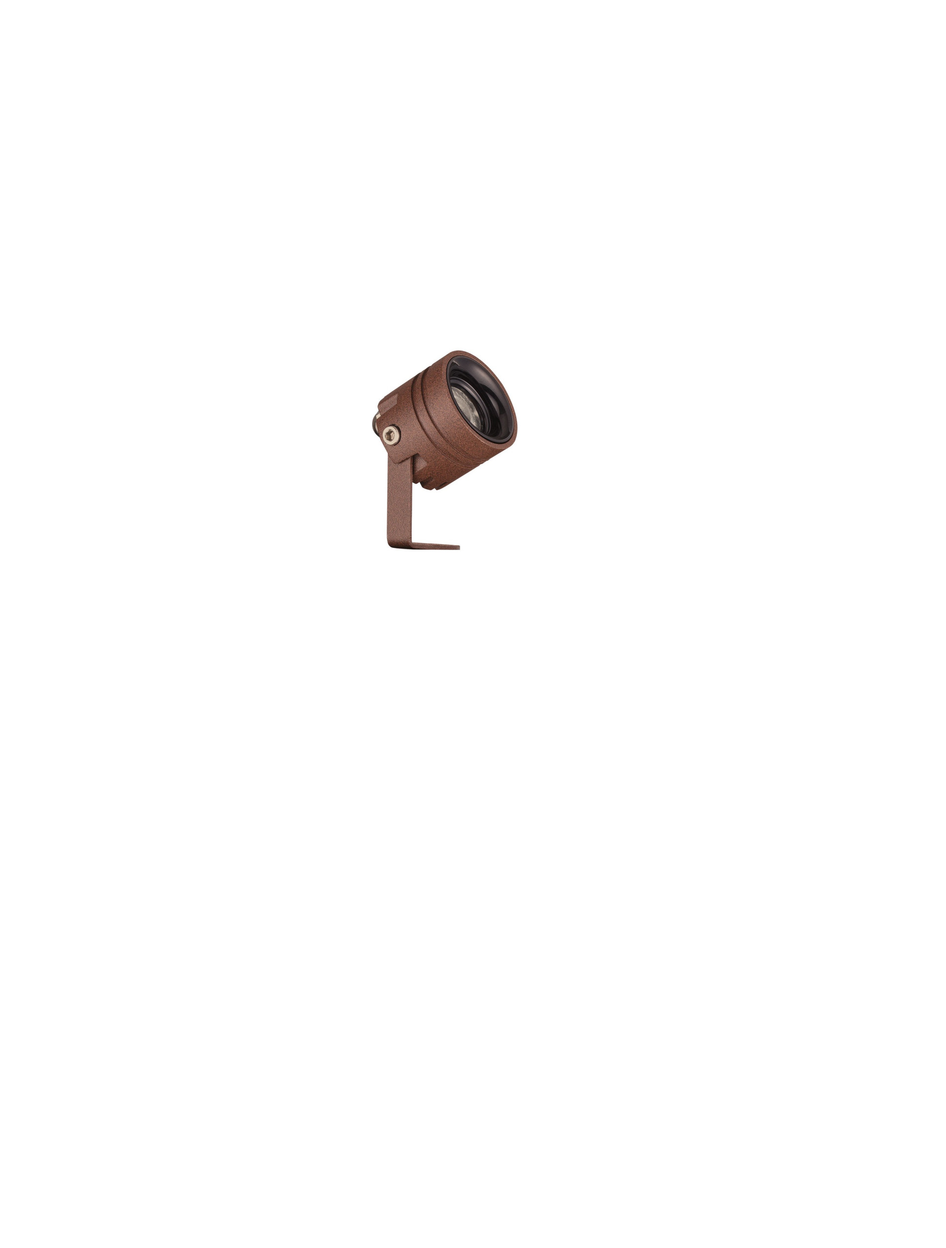 Sento 27-3W | H 5 D 3.5 cm | 3 W | 2700 K | 135 lm | IP65 | Corten | Aluminum