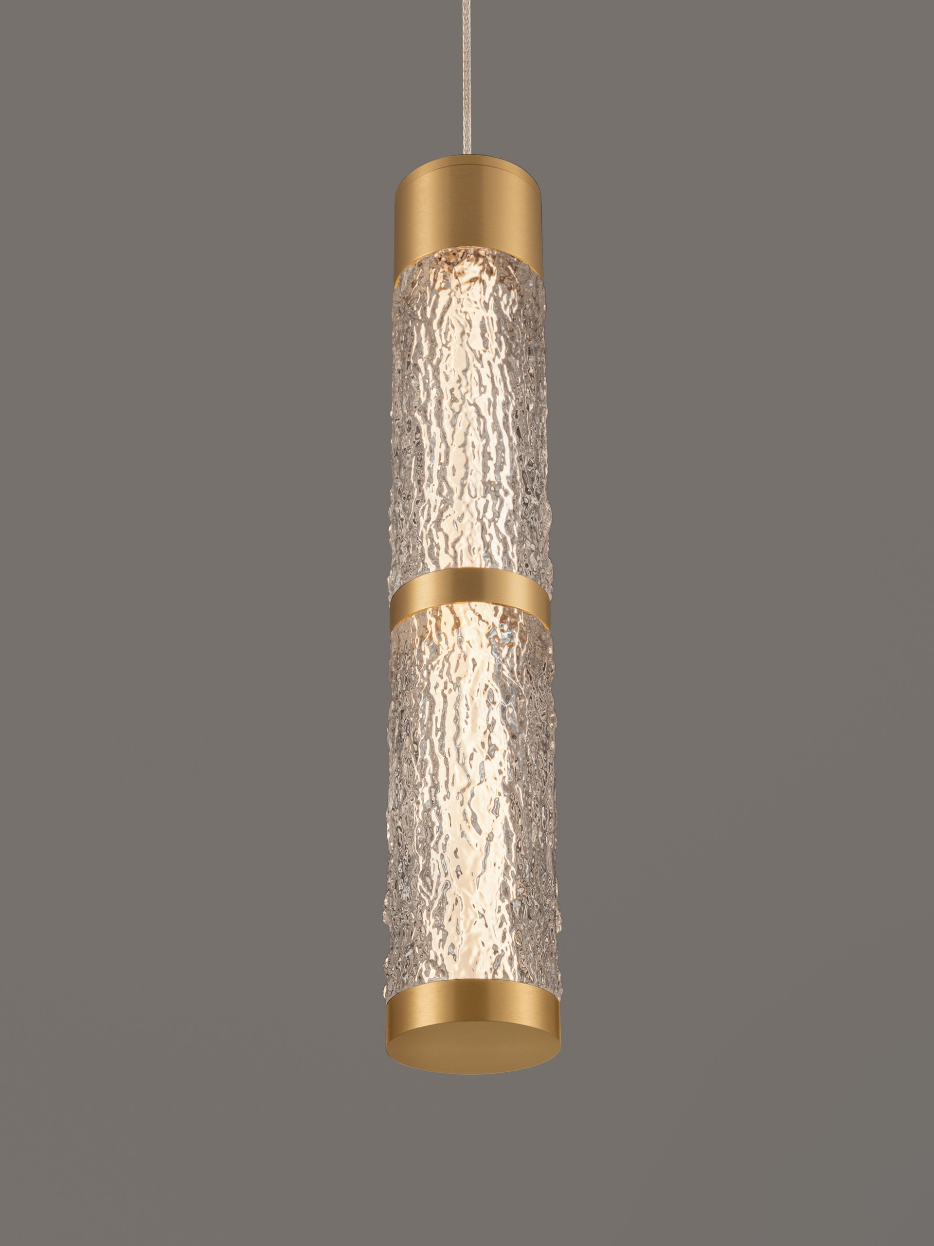 DECORO | H 200 D 10 cm | 11 W | 3000 K | 840 lm | IP20 | Ορείχαλκος Χρυσός | Ατσάλι/Αλουμίνιο/Ακρυλικό/Σιλικόνη