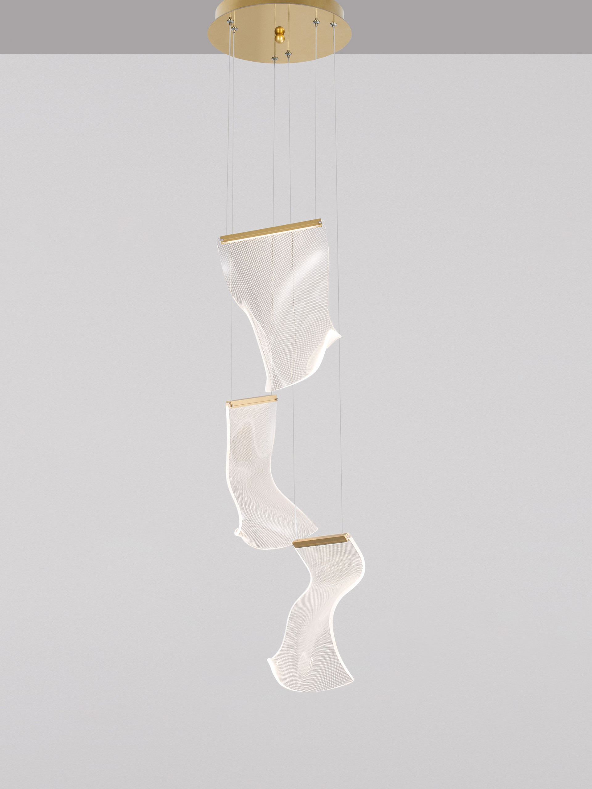 SIDERNO | H 150 D 28 cm | 16 W | 3000 K | 1193 lm | IP20 | Gold | Aluminum/Acrylic