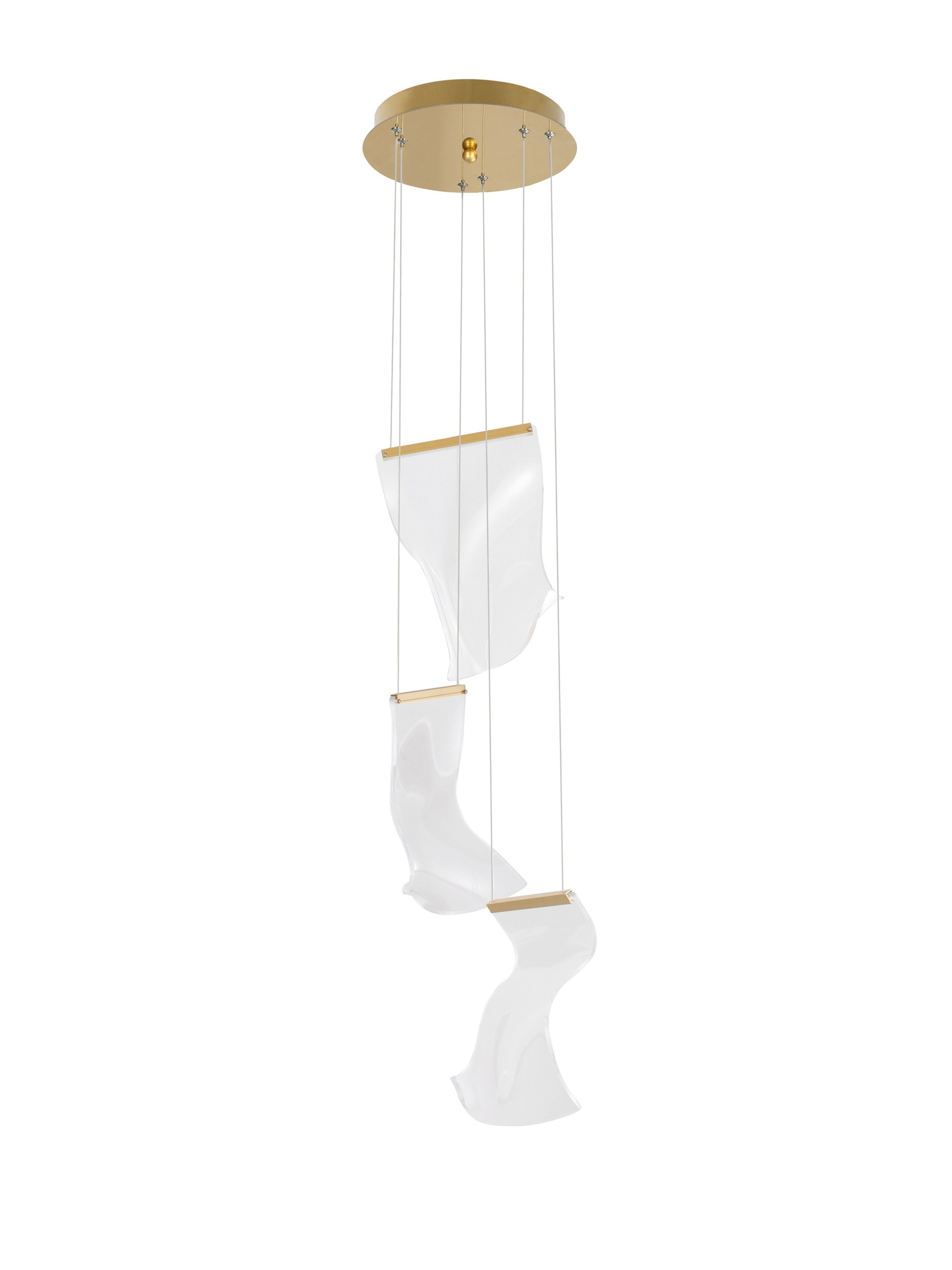 SIDERNO | H 150 D 28 cm | 16 W | 3000 K | 1193 lm | IP20 | Gold | Aluminum/Acrylic