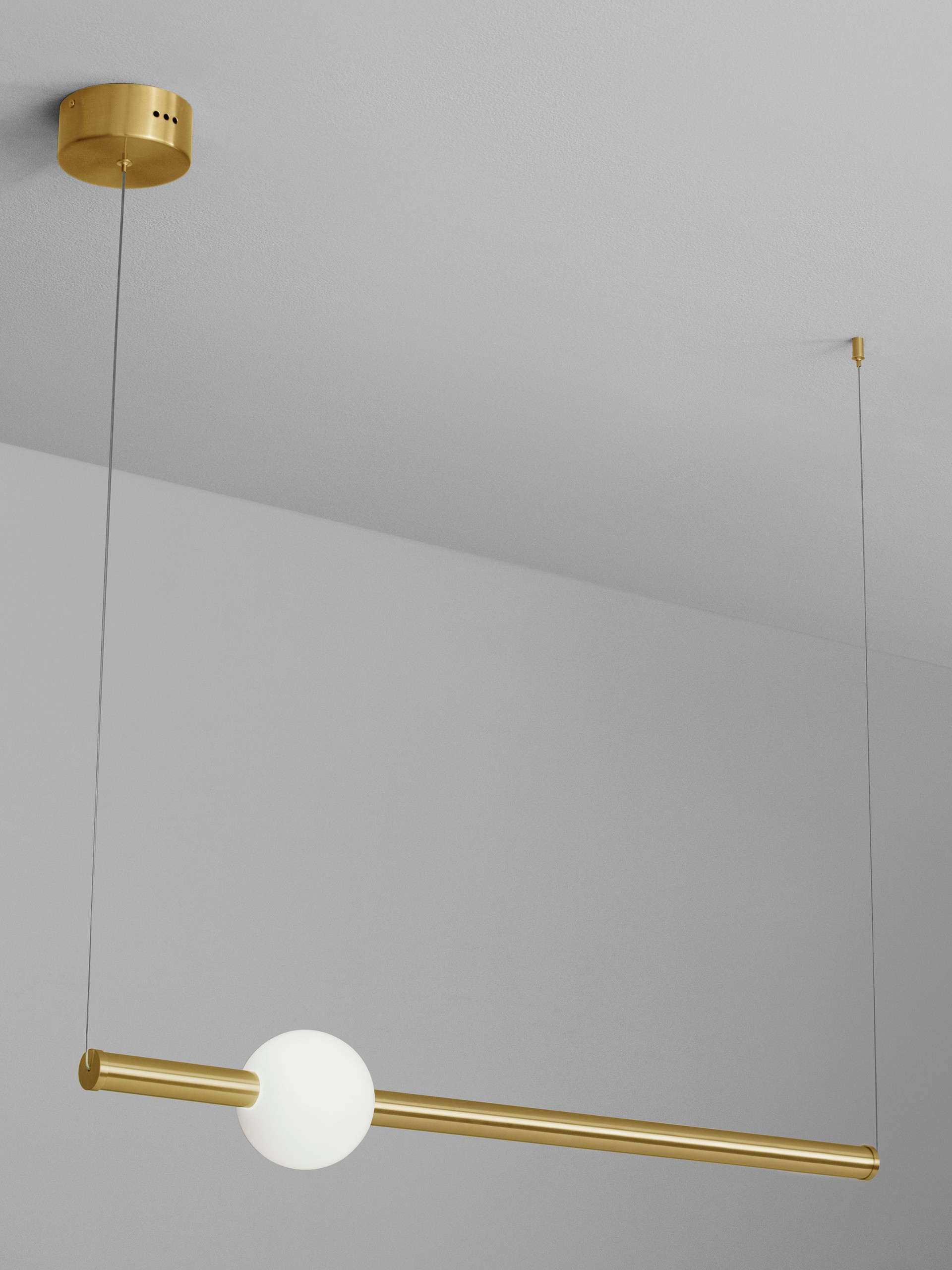 NEUTRON | L 92 W 12 H 150 cm | 11 W | 3000 K | 693 lm | IP20 | Gold | Aluminum/Acrylic