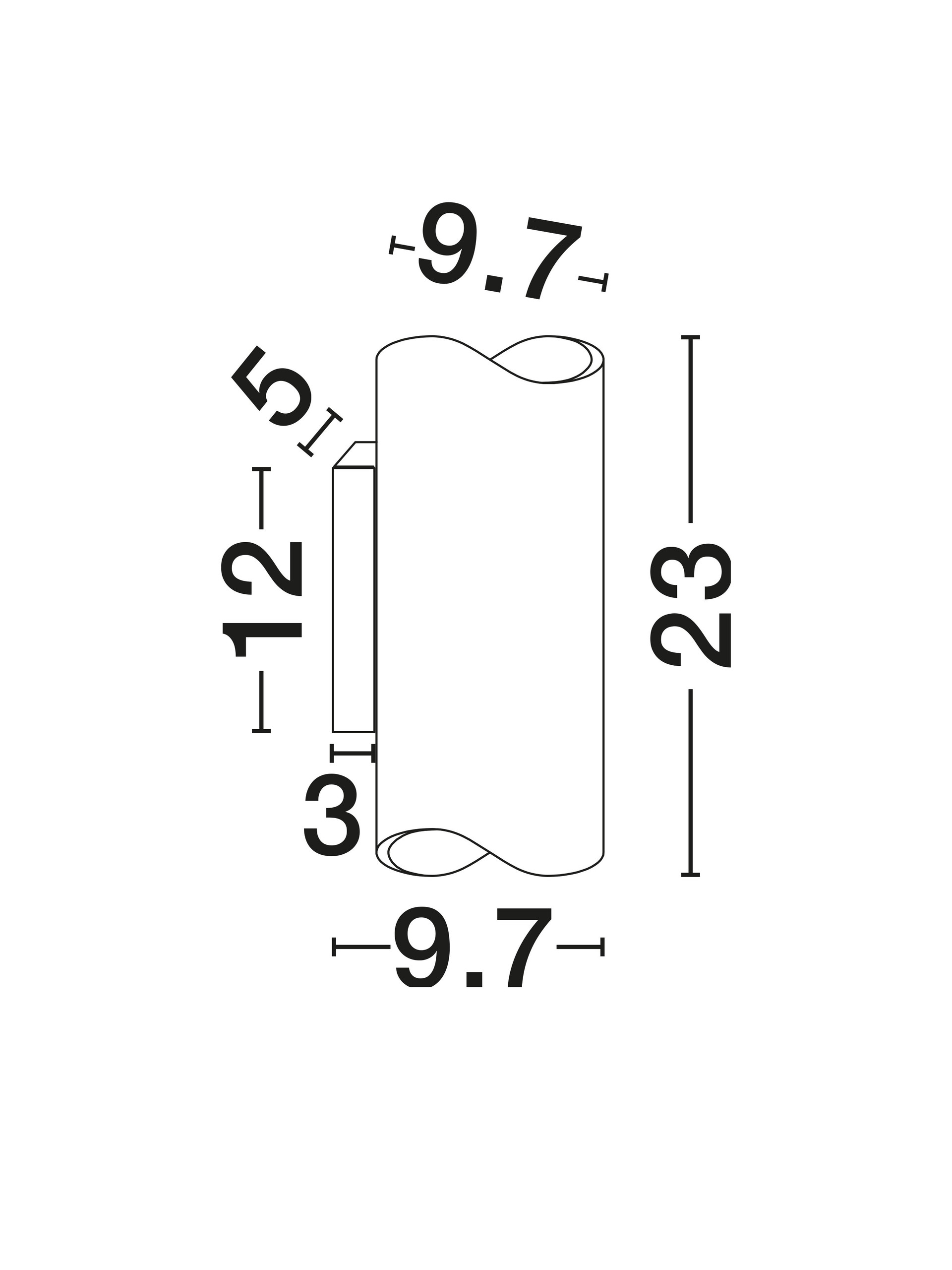 SARIN | W 9.7 H 23 D 9.7 cm | 5 W | 3000/2700/4000 K | 250 lm | IP20 | Χρυσός | Ατσάλι/Αλουμίνιο/Ακρυλικό