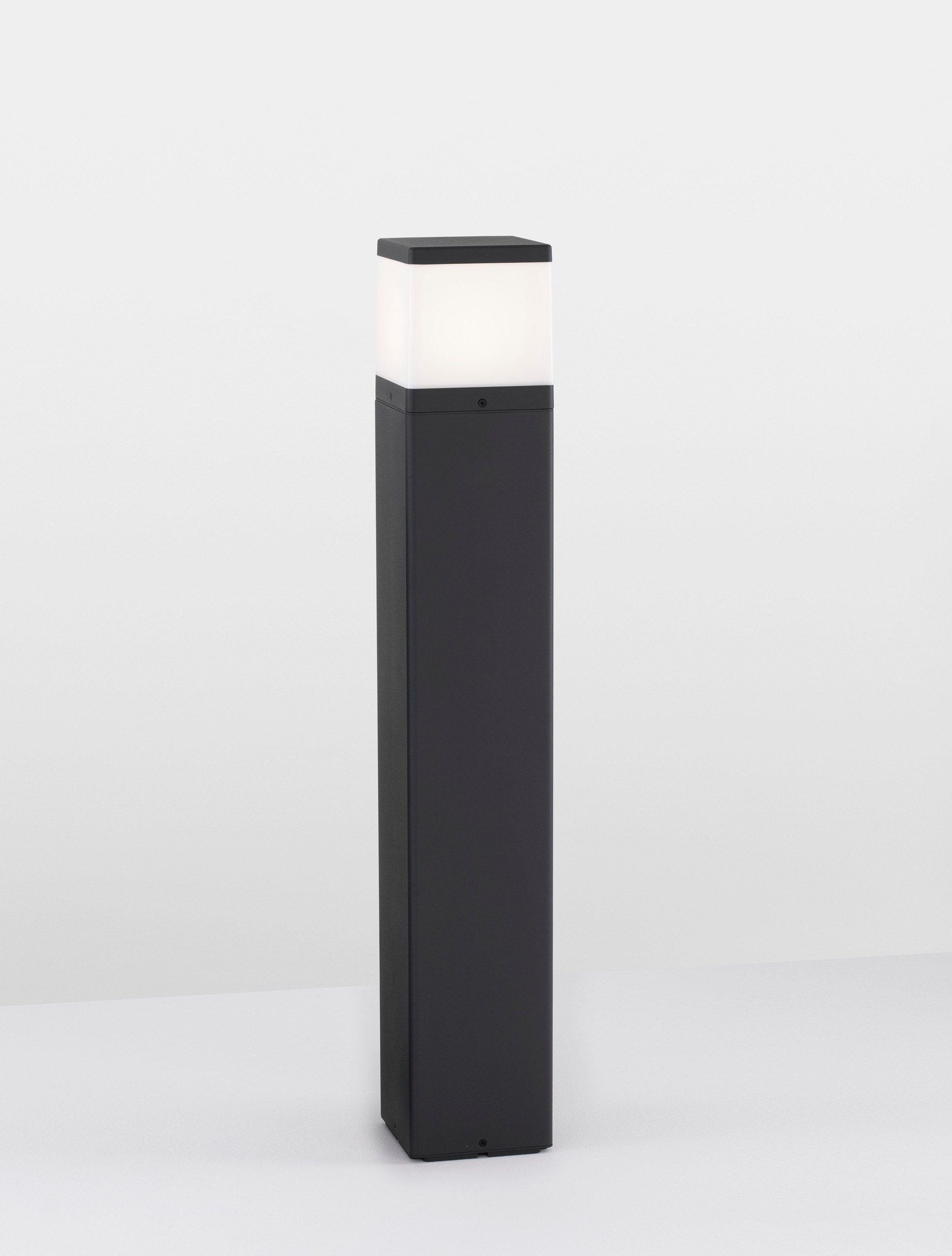 FERRON | L 13 W 13 H 80 cm | 12 W | IP65 | Dark Gray | Aluminum