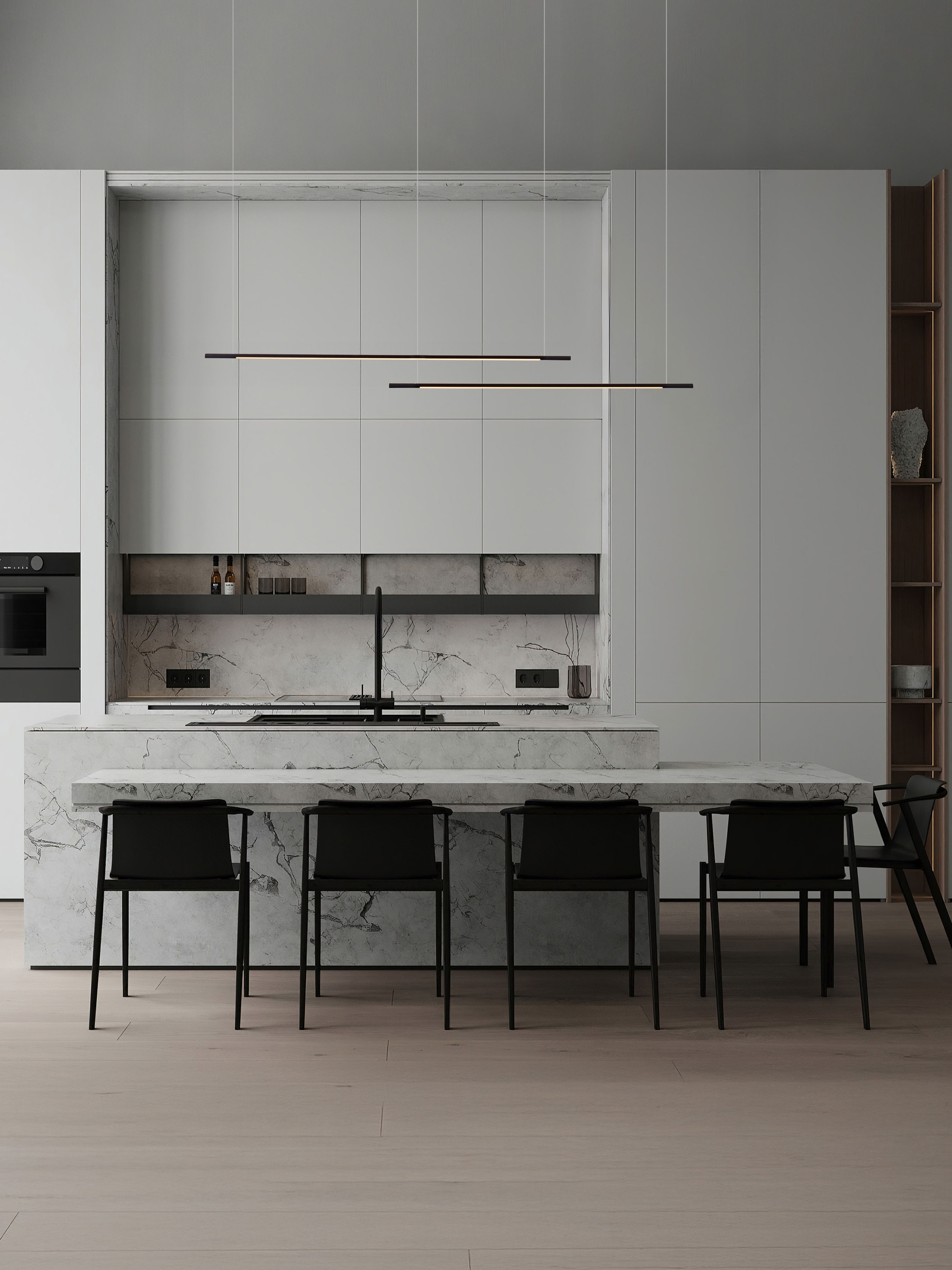 BRILLIA | L 161 W 7.2 H 140 cm | 40 W | 3000/2700/4000 K | 2400 lm | IP20 | Black | Aluminum