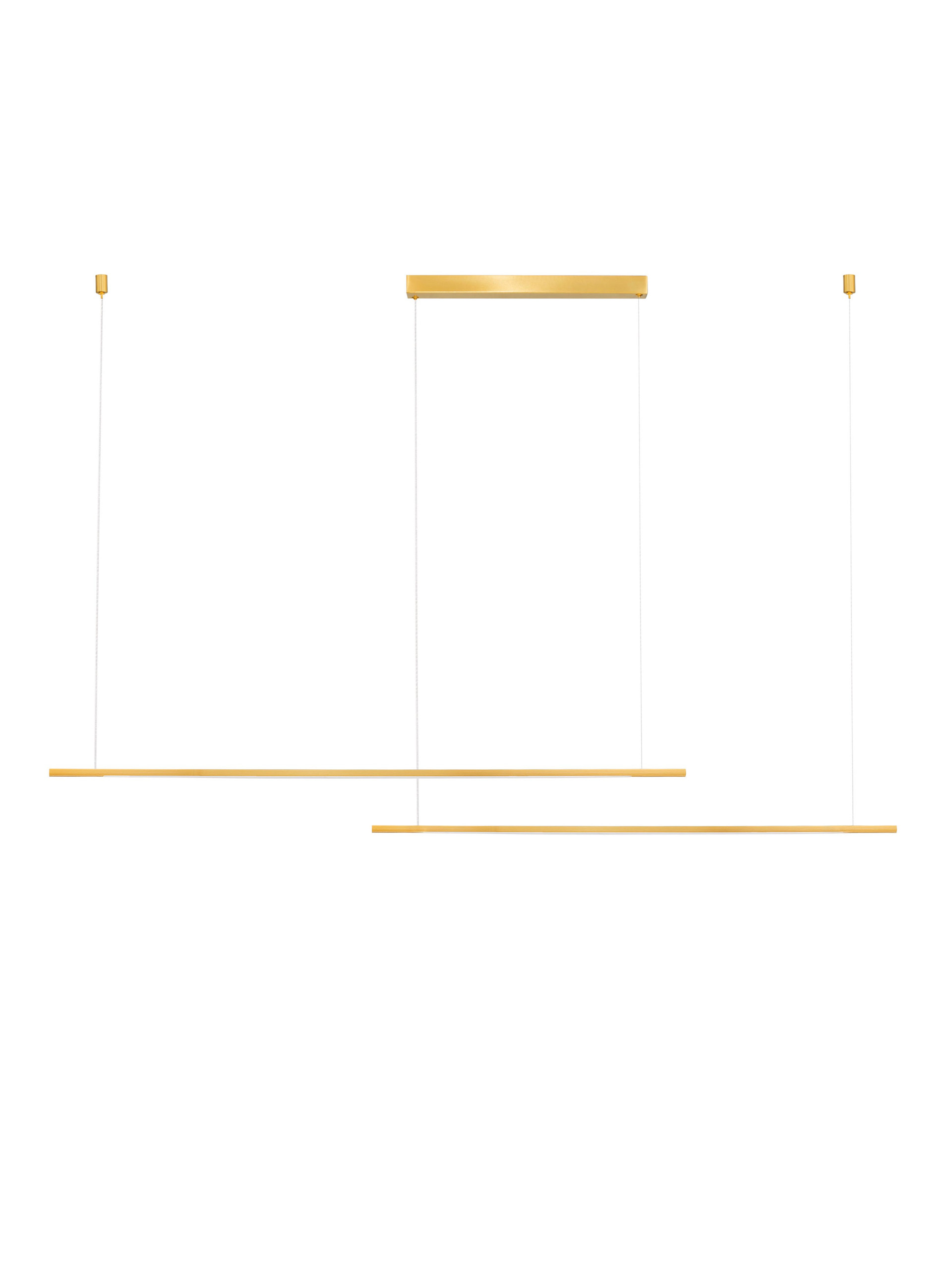 BRILLIA | L 161 W 7.2 H 140 cm | 40 W | 3000/2700/4000 K | 2400 lm | IP20 | Gold | Aluminum
