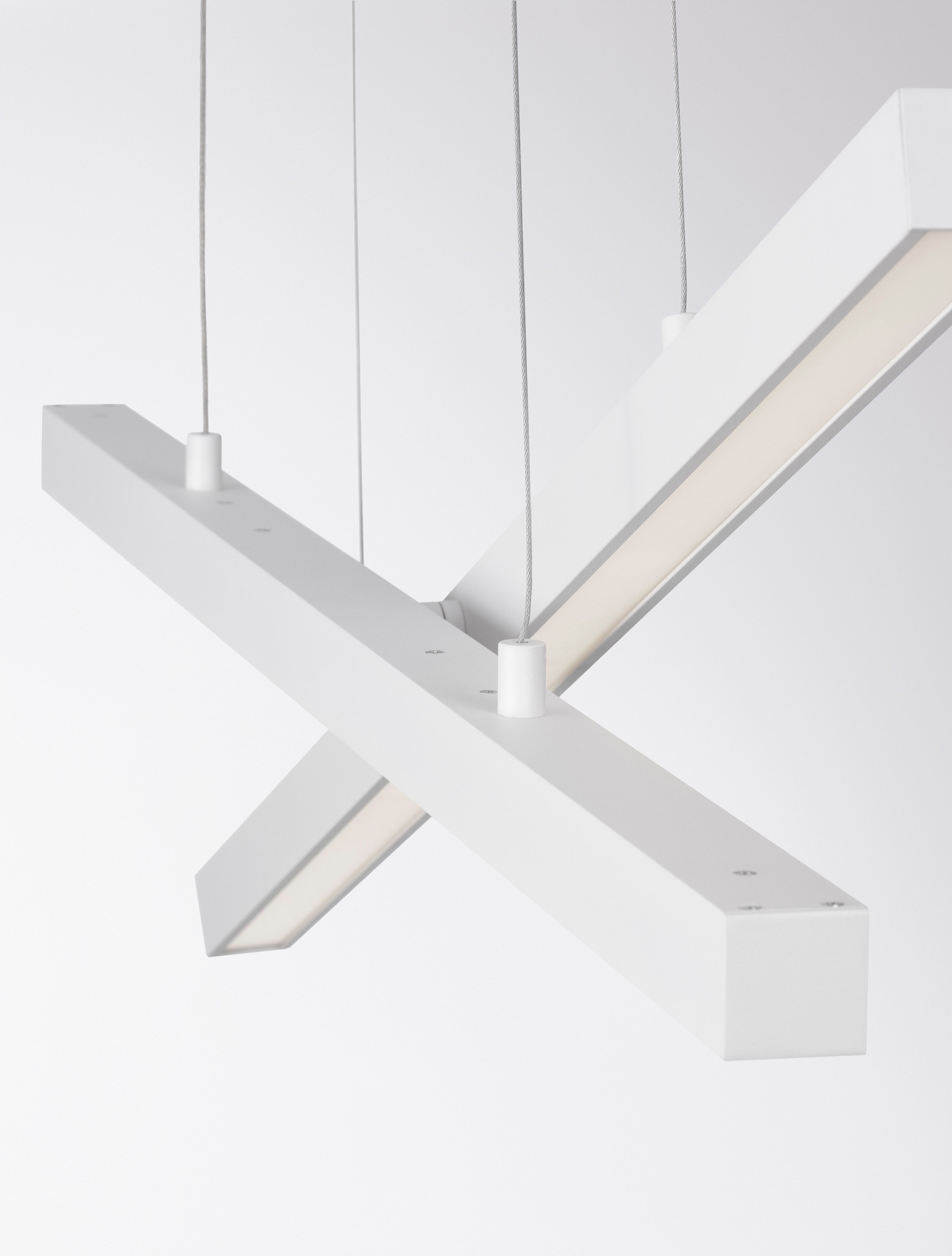 X-LINE | L 100 W 8 H 120 cm | 40 W | 3000 K | 1428 lm | IP20 | White | Aluminum/Acrylic