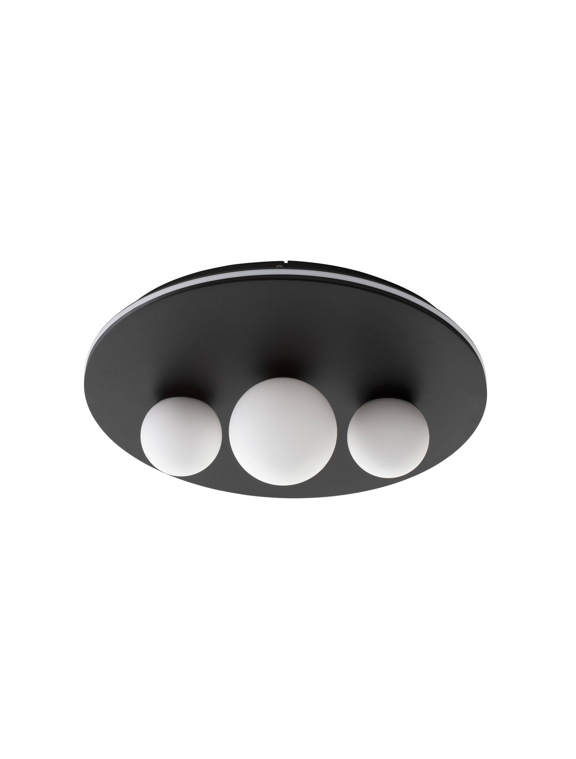 VELNA | H 17.5 D 50 cm | 52 W | 3000 K | 2080 lm | IP20 | Black/White | Glass/Aluminum