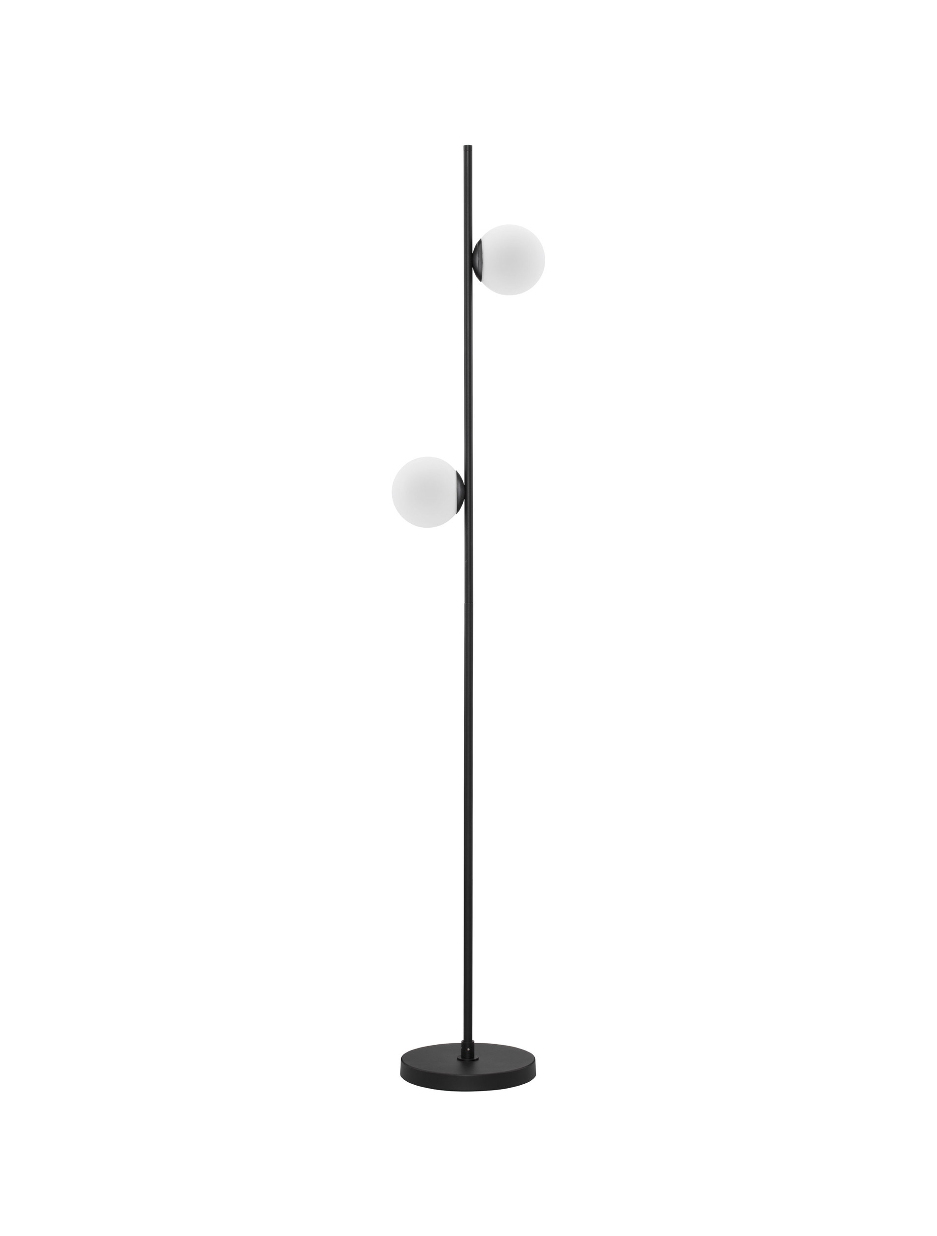 NUVOLE | L 28.5 W 25 H 170 cm | 16 W | 3000 K | 800 lm | IP20 | Negro/Blanco | Vidrio/Aluminio