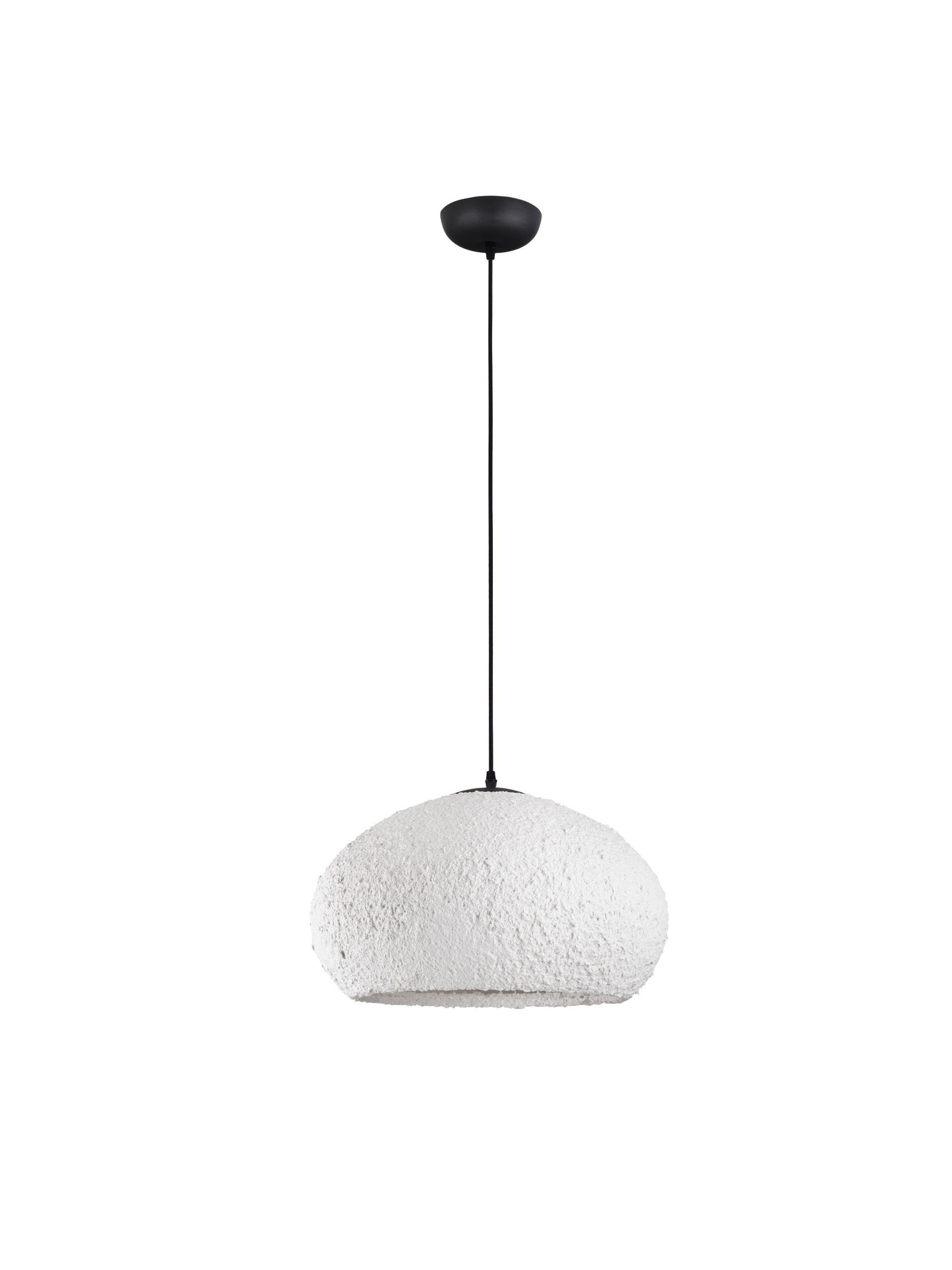PASHIO | H 300 D 45 cm | 12 W | IP20 | Black/White | Resin/Fabric/Paper