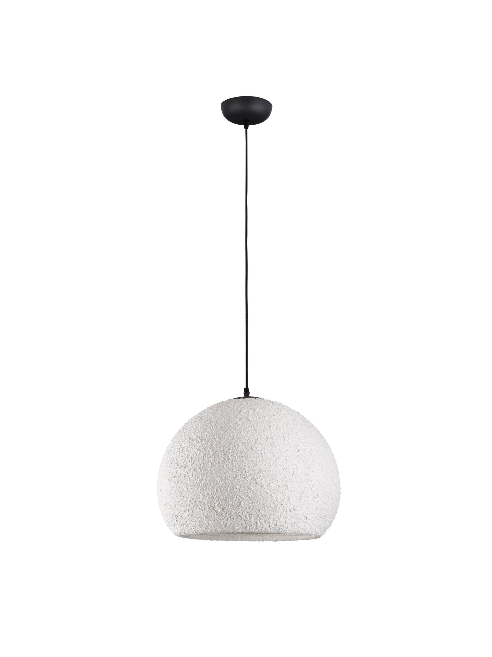 PASHIO | H 300 D 45 cm | 12 W | IP20 | Nero/Bianco | Resina/Tessuto/Carta