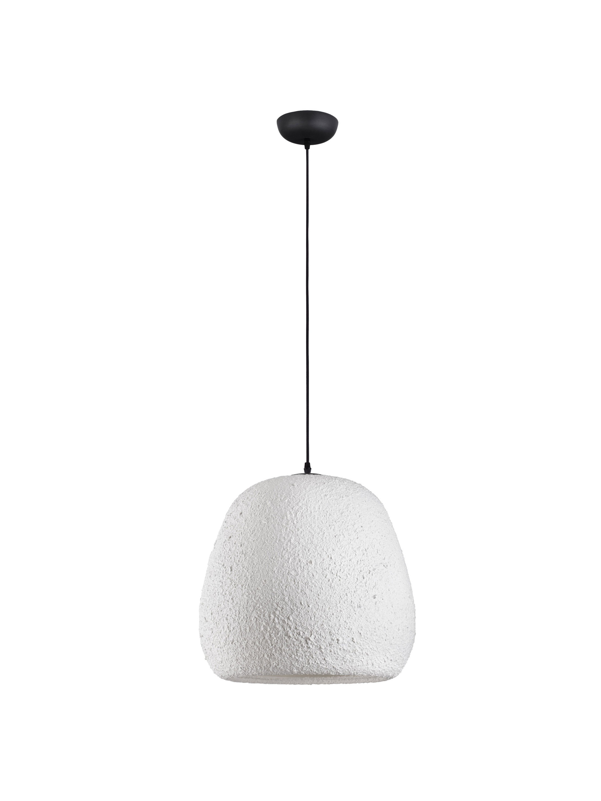 PASHIO | H 300 D 45 cm | 12 W | IP20 | Black/White | Resin/Fabric/Paper