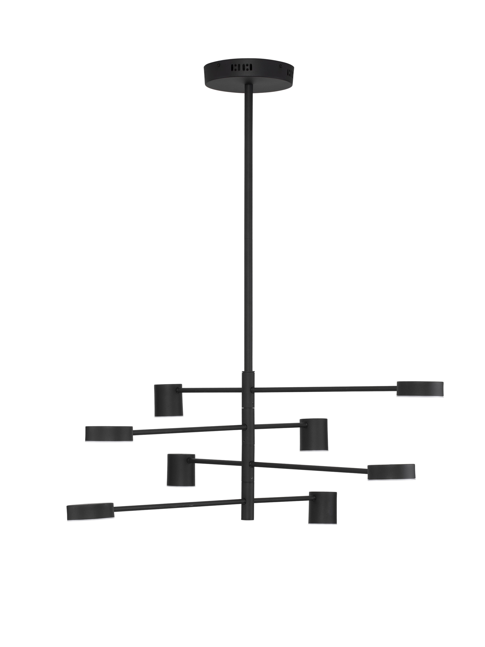 NORDIK | H 110 D 100 cm | 40 W | 3000 K | 1680 lm | IP20 | Black | Aluminum/Acrylic