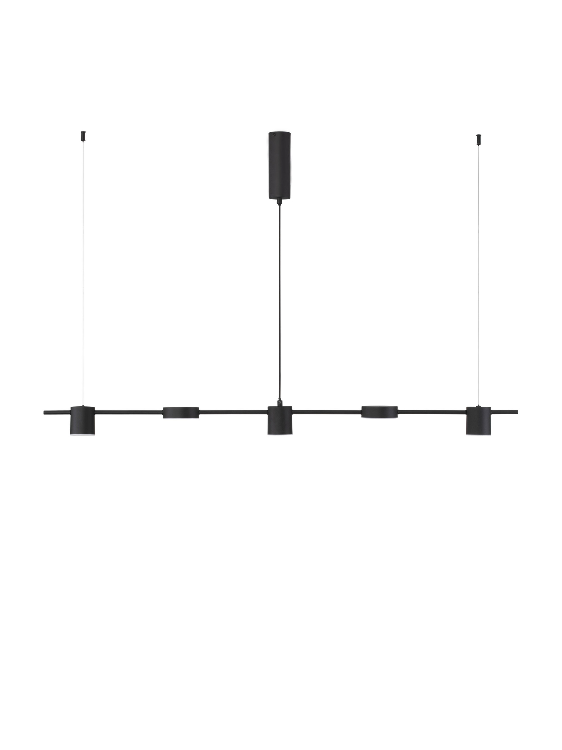NORDIK | L 127 H 120 cm | 29 W | 3000 K | 1200 lm | IP20 | Black | Aluminum/Acrylic